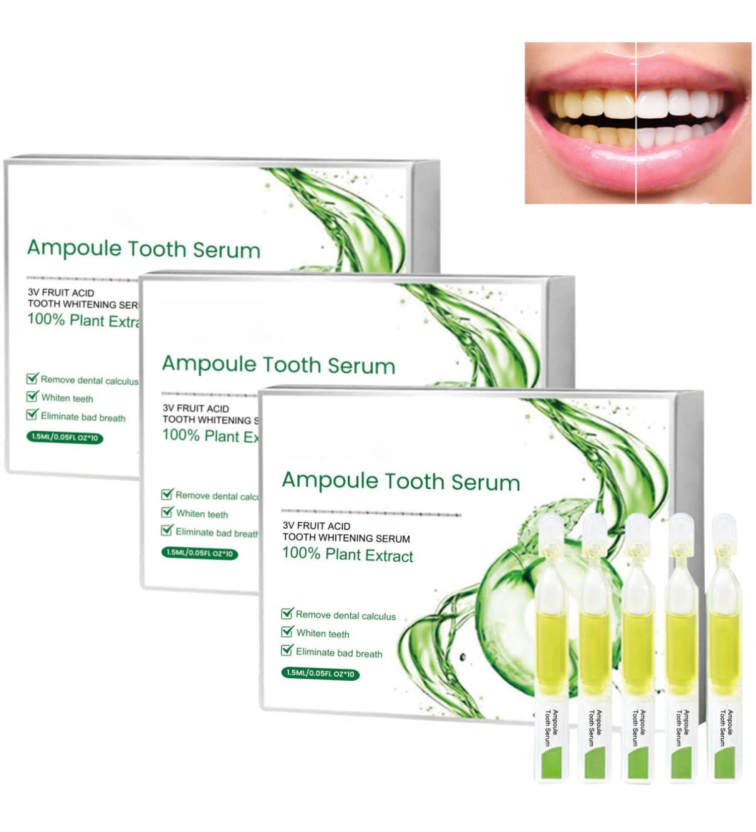 Whitening Toothpaste Ampoule Teeth Whitening Essence 3V Fruit Acid Teeth Whitening Essence Rinse-Free Fresh Breath Remove Tooth Stains Fresh Breath - Buy Online on GoSupps.com