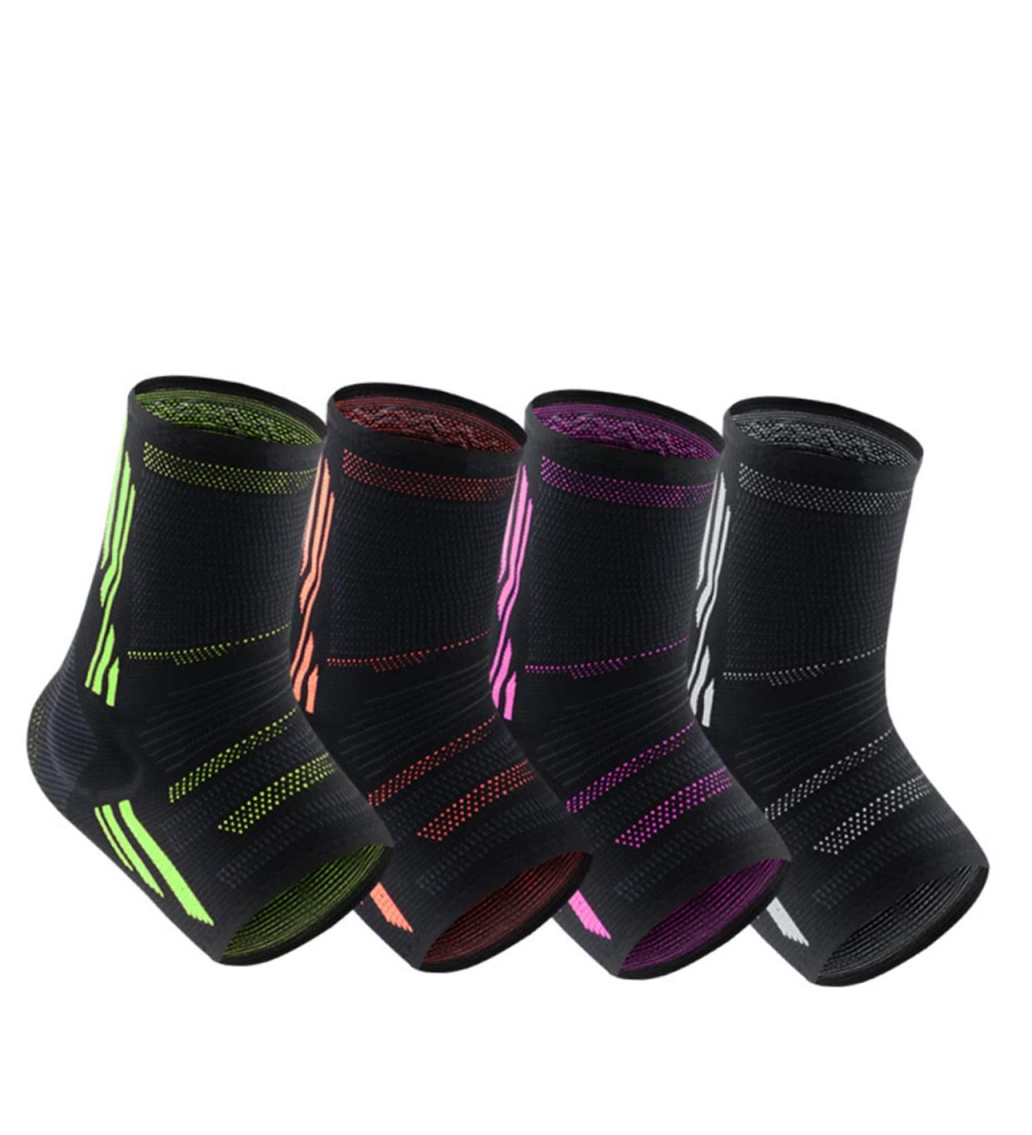 FOMIYES Silicone Ankle Brace for Women - Ankle Support & Foot Care Sleeve - Black | Best Ankle Guard for Sprains & Fitness - Buy Online on GoSupps.com