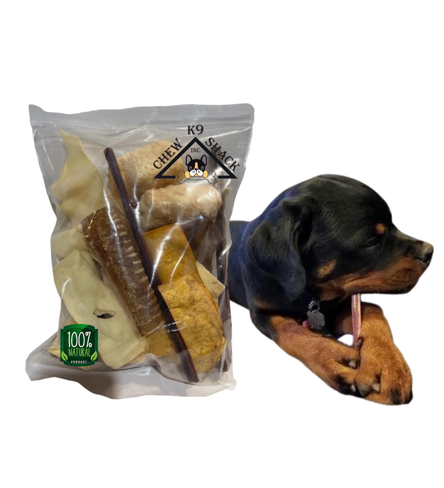 Bargain Chew Bag Small/Medium Breed - All Natural Long Lasting Dog Chews No Rawhide Huge Bags - Bully Sticks Himalayan Yak Chews - Beef Cheeks Collagen Sticks Jerky - Ears Trachea & More! - Buy Online on GoSupps.com