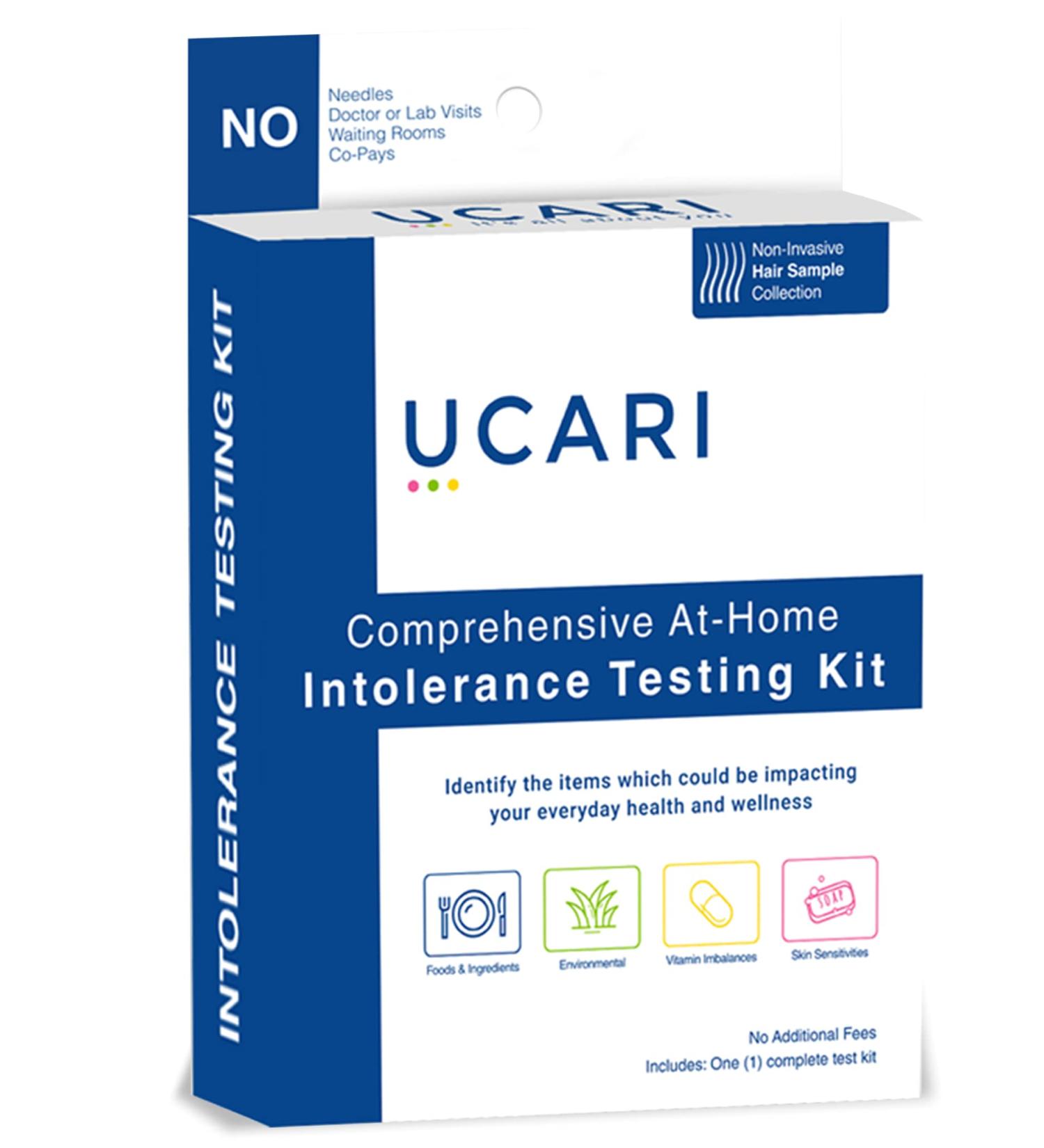 UCARI Intolerance & Food Sensitivity Test Kit | 1500+ Food, Environmental & Skin Tests | Non-Invasive Bioresonance Health Testing | Fast Results - Buy Online on GoSupps.com