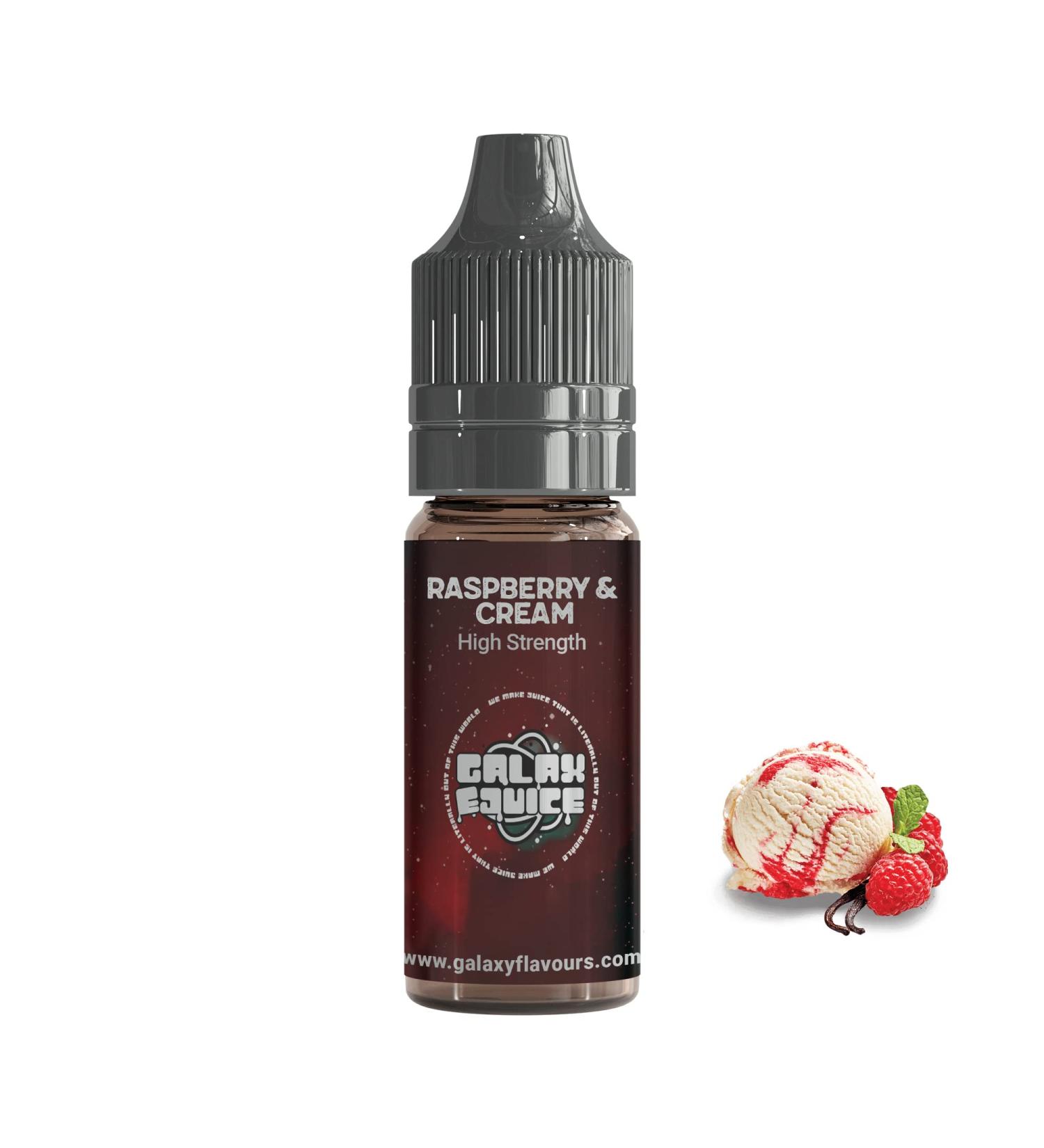 Galaxy Food Flavours Raspberry and Cream High Strength Flavouring - 10ml Bottle | 230+ Flavours Available - Buy Online on GoSupps.com
