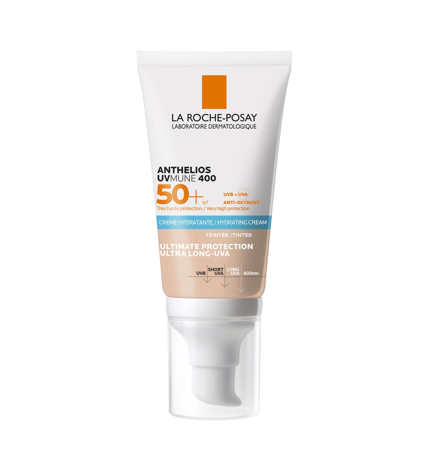 La Roche-Posay Anthelios Uvmune 400 Hydrating Tinted Cream SPF50 For Sensitive Skin 50ml SPF 50+ 5 g (Pack of 1) - Buy Online on GoSupps.com