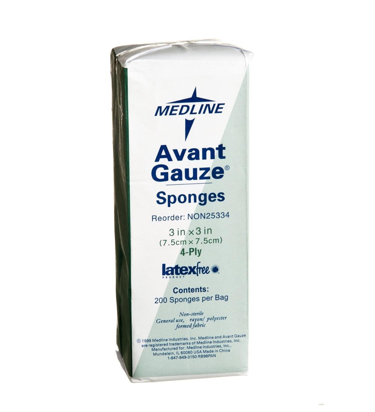 Gauze Sponges Nonwoven Nonsterile 4"x4" 200/PK White