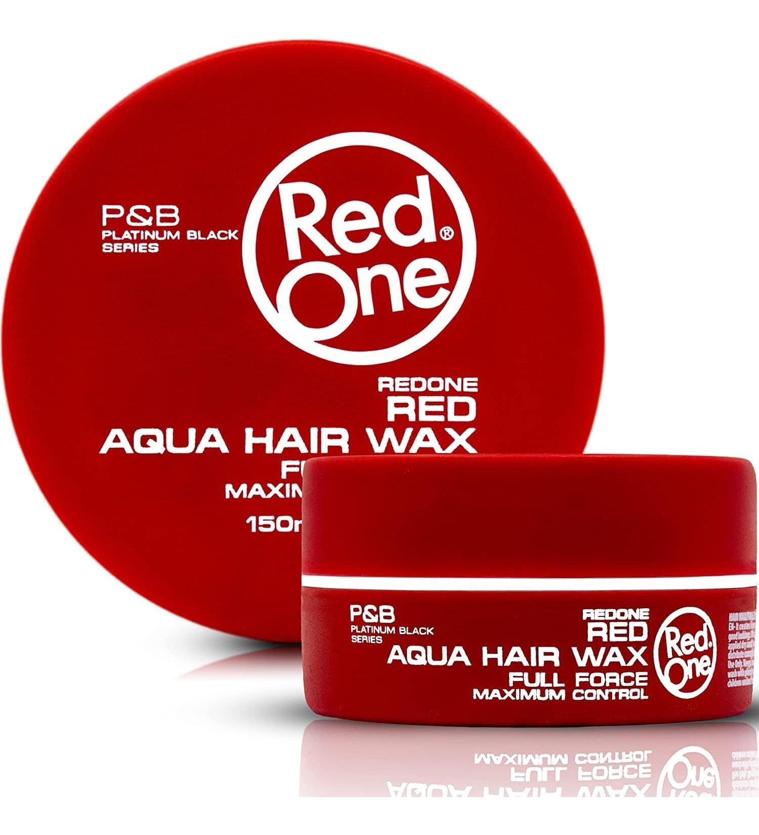 RedOne Hair Styling Wax Red 150 ml | Edge Control | Ultra Hold | Hair Wax for Men and Women | Strawberry Fragrance | Maximum Control - Buy Online on GoSupps.com