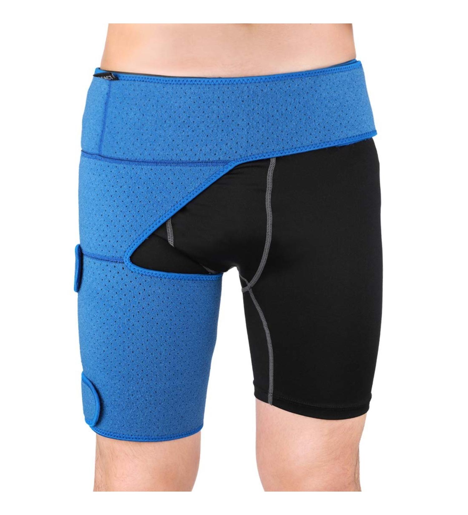 TOPINCN Groin Strain Support Brace - Neoprene Hip & Thigh Compression Injury Recovery & Exercise Prevention One Size Fits Most - Ideal for Running & Sports - Buy Online on GoSupps.com