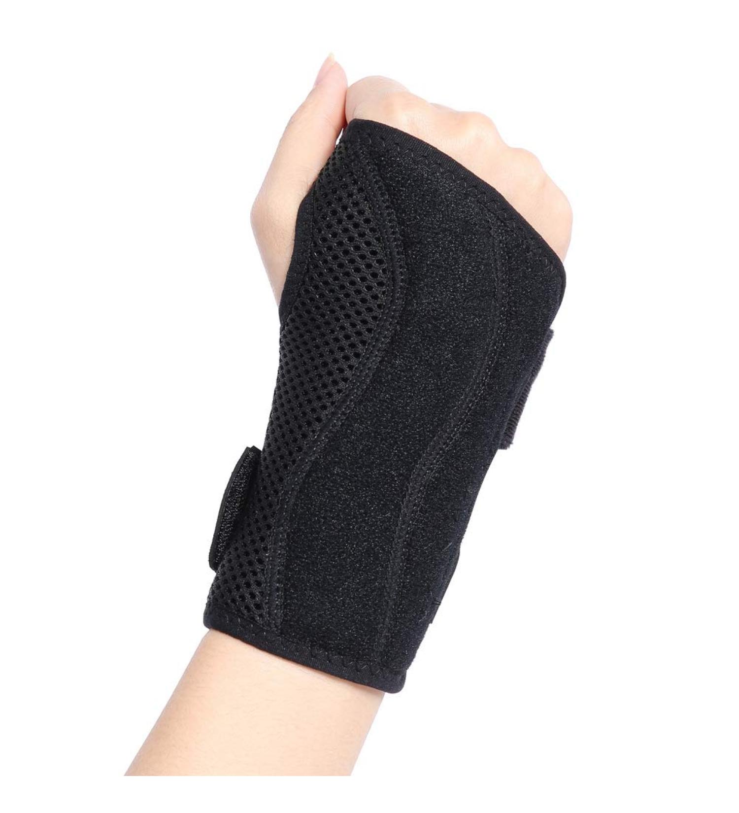 Adjustable Carpal Tunnel Wrist Splint - Right Hand Compression Brace for Men Women & Kids - Tendonitis Relief & Workout Support - Buy Online on GoSupps.com