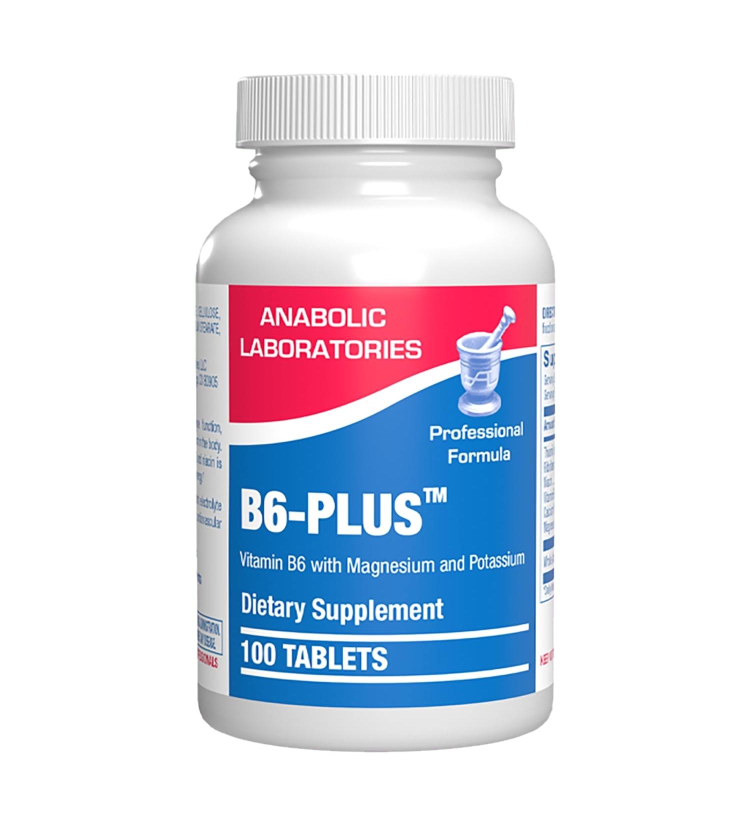 Calcium Magnesium B6 Supplement - Clinically Formulated Vitamin B6 50mg Complex for Energy Metabolism Krebs Cycle Heart Bone and Nerve Support with B1 B2 Niacin and Potassium (100 Servings) - Buy Online on GoSupps.com