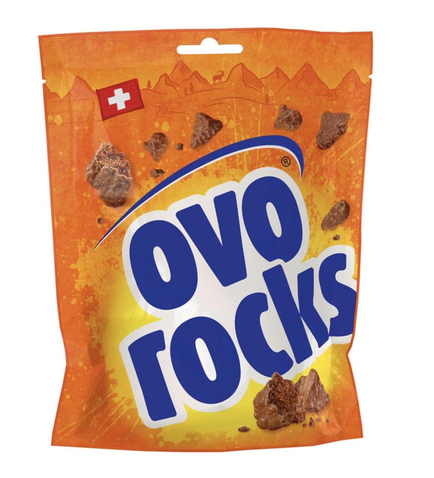 Ovo Rocks Swiss Chocolate Coated Powder 70gr