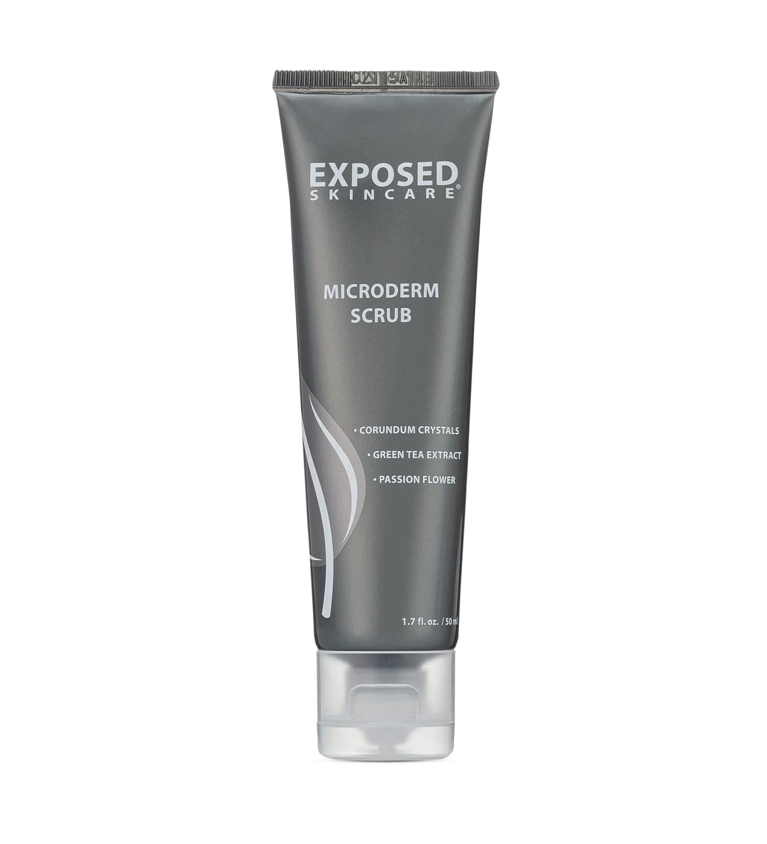 Exposed Skin Care Microderm Face Scrub - Exfoliate Acne Scars Blackheads & Fine Lines | Smooth Glowing Skin - 1.7 Fl Oz - Buy Online on GoSupps.com