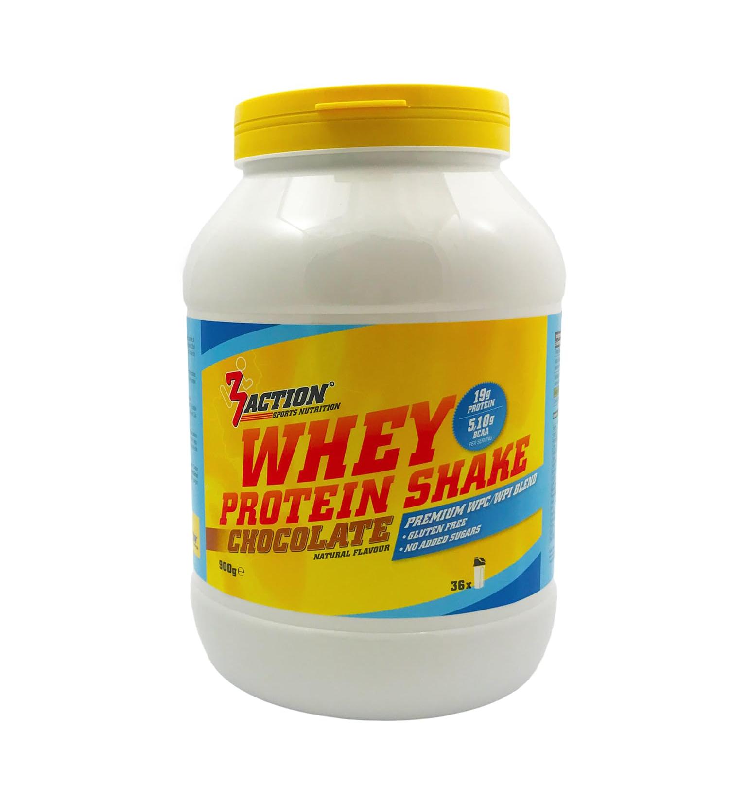 3Action Whey Protein Shake 900g Chocolate