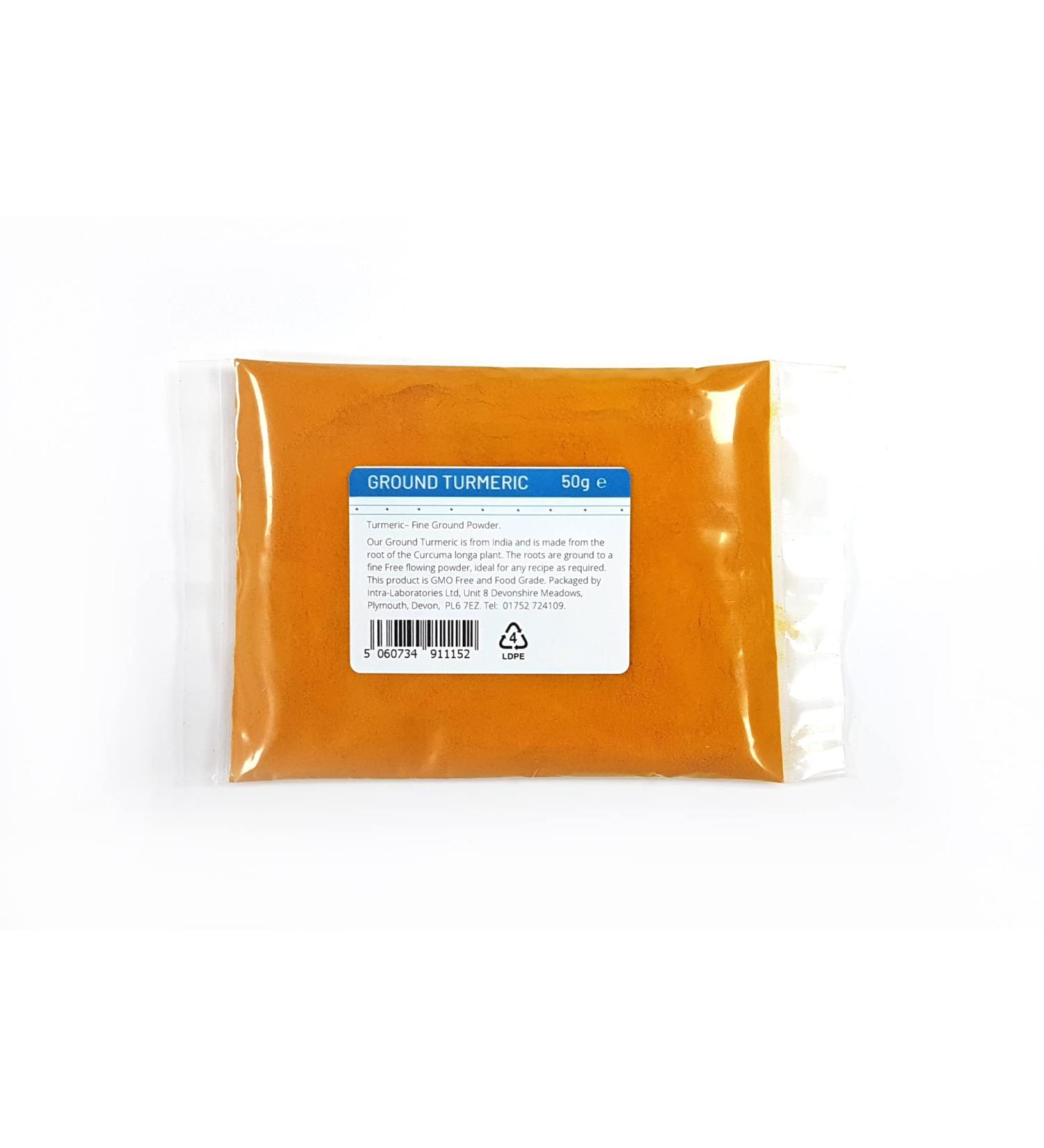 Entirely Ingredients Turmeric 50g - Selected for Quality - Food Grade - Buy Online on GoSupps.com