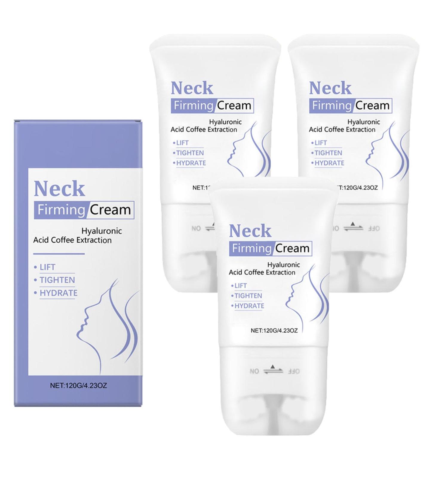 homomdy Neck creams for firming with roller firms and lifts the neck cream with roller massage relieves edema reduces wrinkles and fine lines firms and lifts sagging skin 3pcs - Buy Online on GoSupps.com