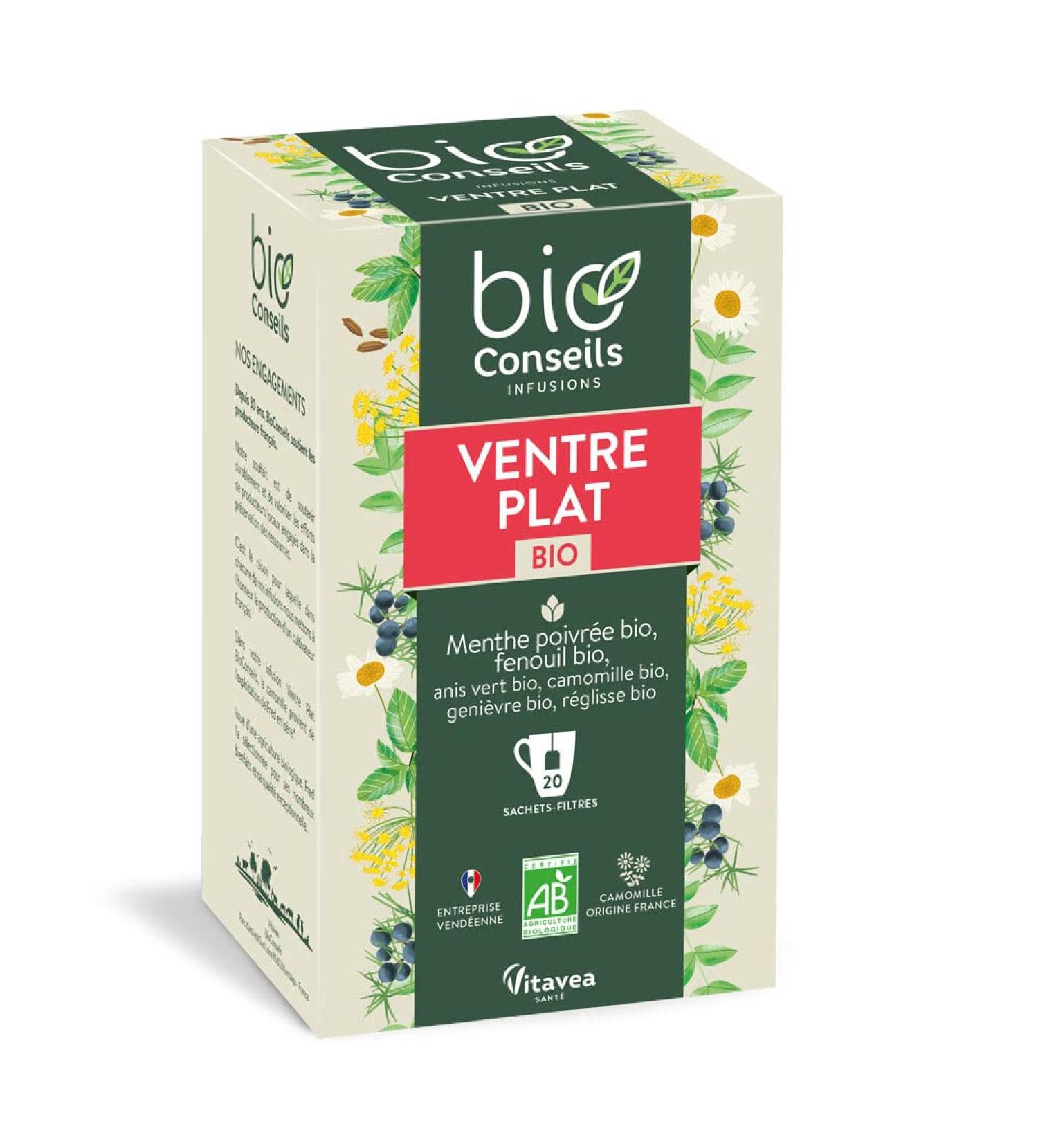 Nature & Sant BioConseils - Organic Flat Belly Infusion Green Drinks - 20 sachets