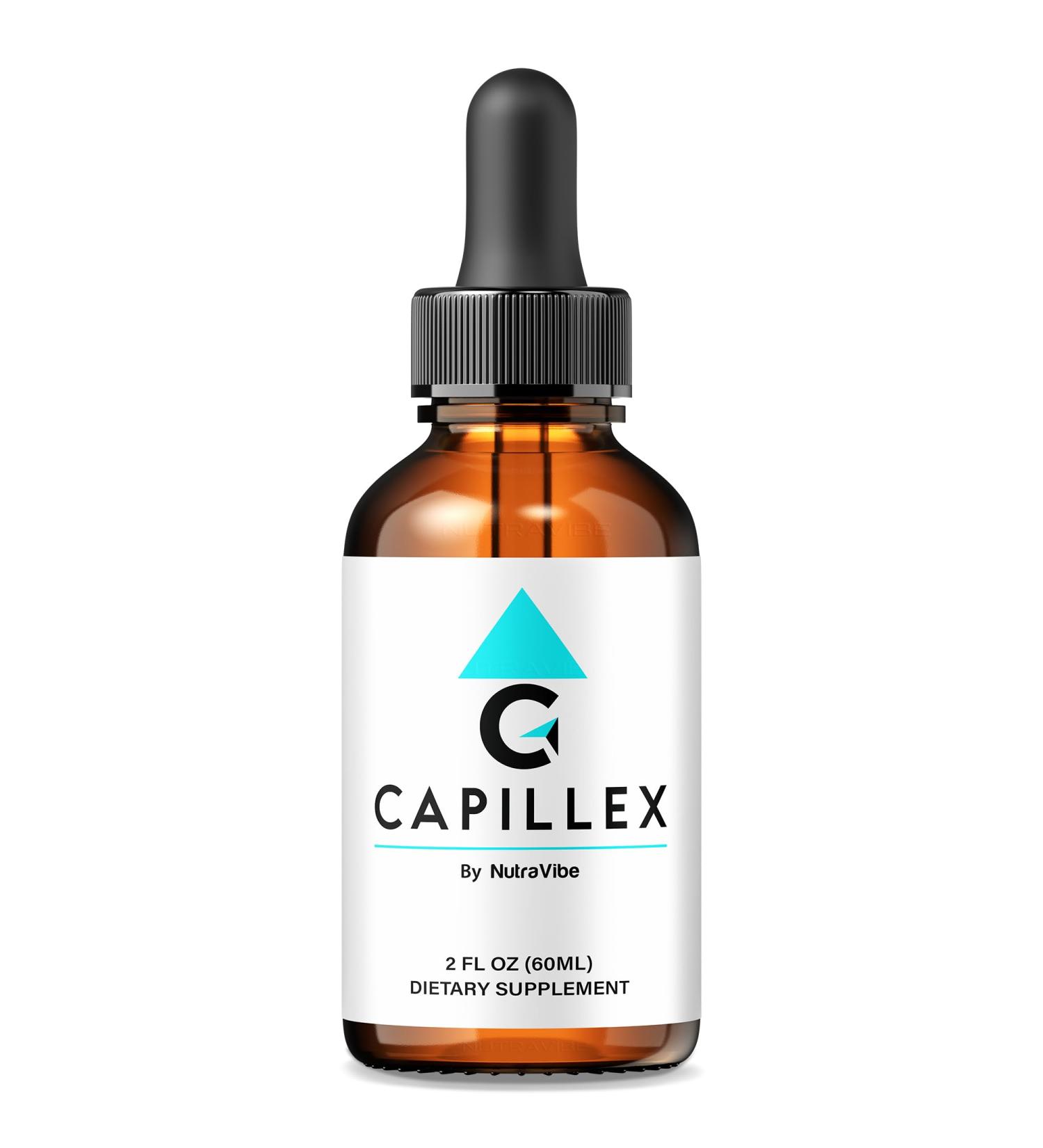 NutraVibe Capillex Drops Daily Hair & Scalp Support Inspired by Guava Leaf with a Clean Premium Liquid Formula to Help Support Healthy-Looking Hair Growth Just Few Easy Drops a Day (30 Servings) - Buy Online on GoSupps.com