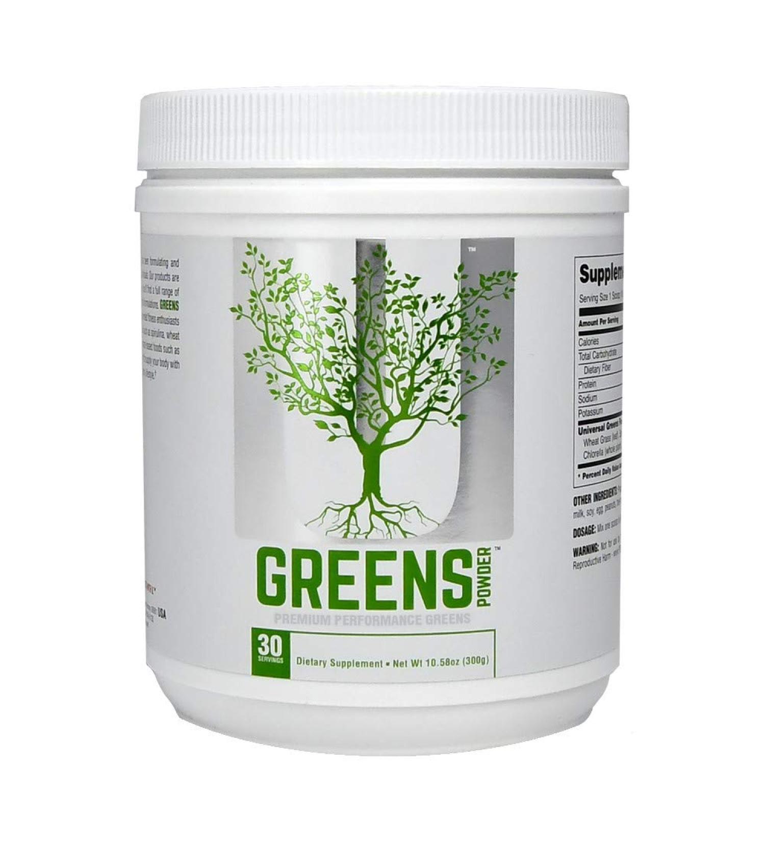 Universal Nutrition Greens Powder - 300g Superfood Blend for Vitality & Wellness - Buy Online on GoSupps.com