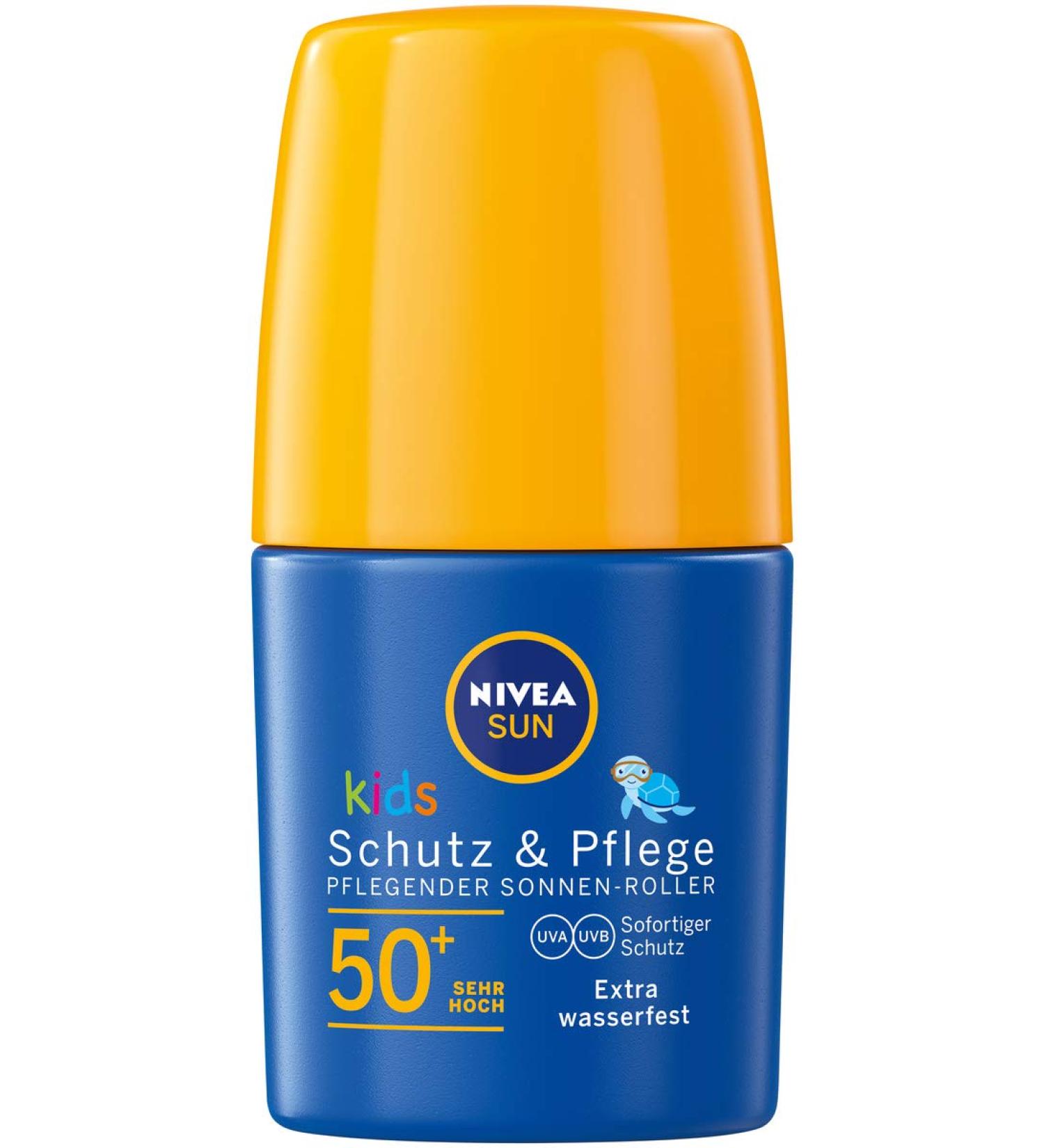 NIVEA SUN Kids Protection & Care SPF 50+ Sun Roller (2 x 50 ml) Nourishing Sun Protection for Kids Buy Online Internationally - Buy Online on GoSupps.com