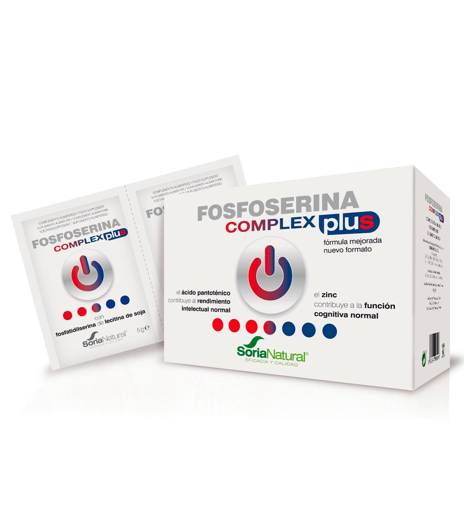 Soria Natural Fosserina Complex Plus improved formula for concentration and memory - Buy Online on GoSupps.com