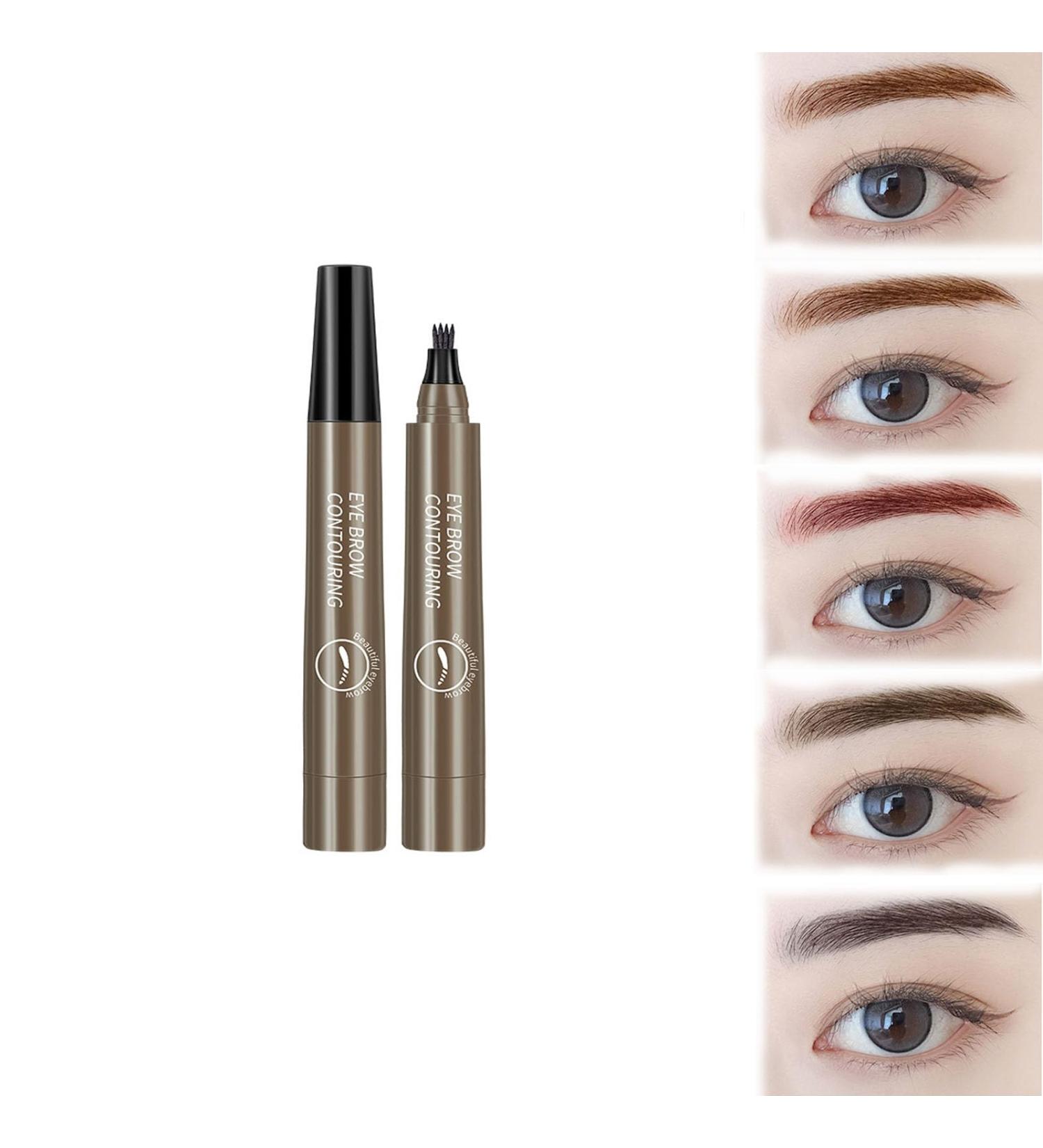 Nexavista - 4 Point Eyebrow Pencil Nexavale Eyebrow Cozium 4 Tipped Magical Precise Waterproof Brow Pen Dark Brown Giphogantic 3D Waterproof Microblading Eyebrow Pen Long-Lasting (Gray brown) - Buy Online on GoSupps.com