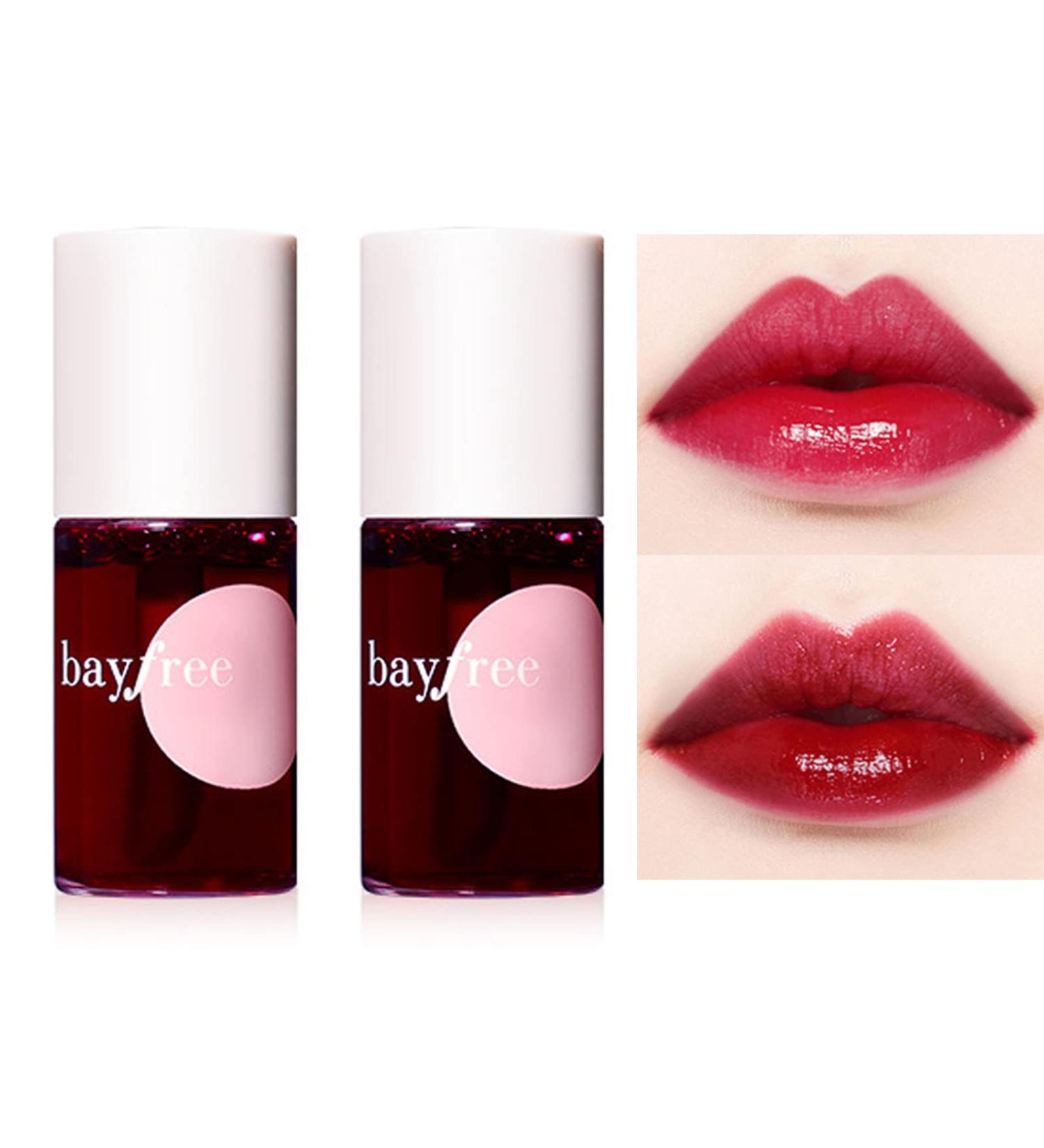 Shimmery Lip Stain Tint Set - Mini Liquid Lipstick for All Day Wear - Hydrating Formula for Cheeks and Eyes - Easy Application - 7ml/0.25oz (0304) - Buy Online on GoSupps.com