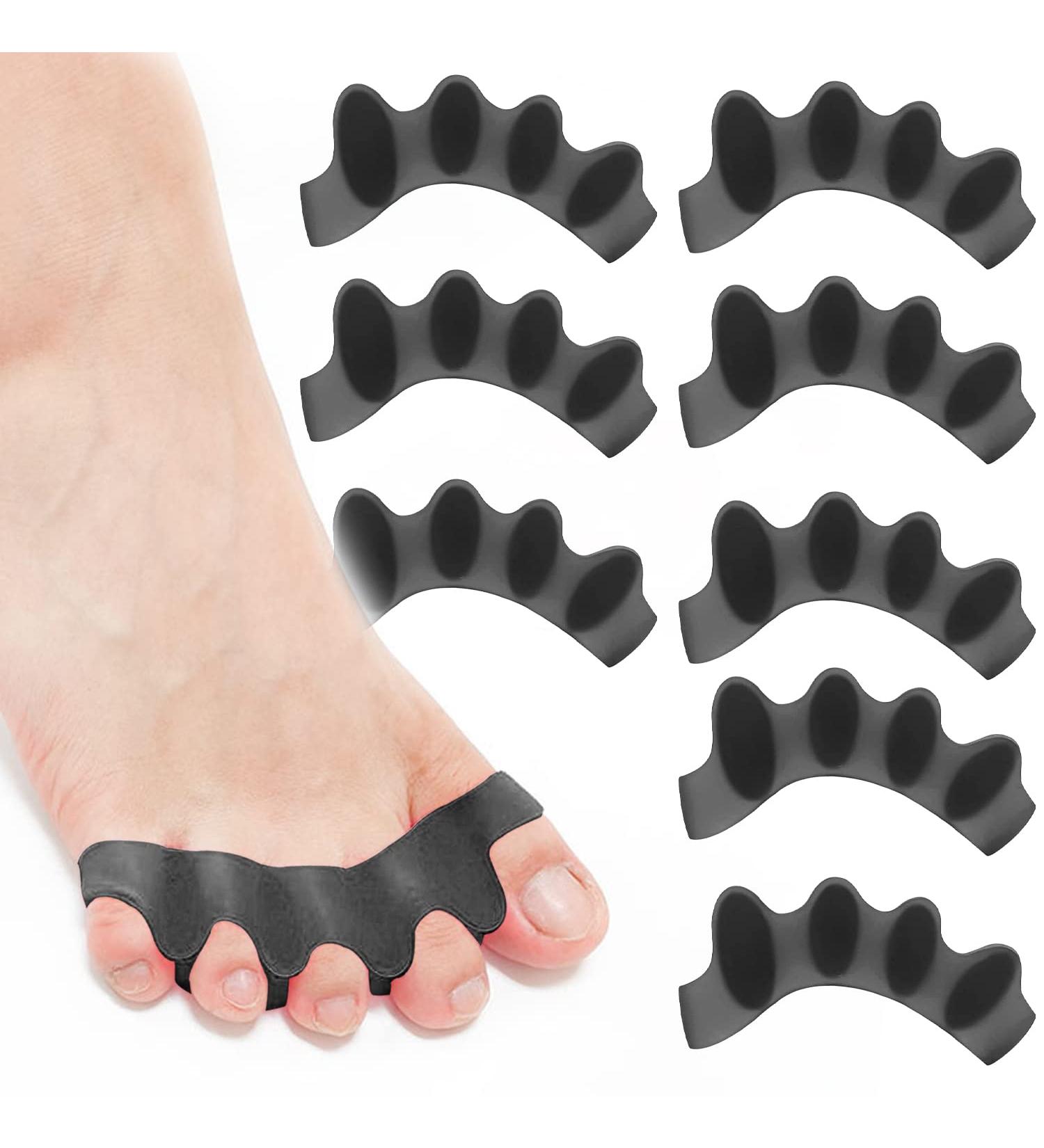 8x Silicone Toe Spreader for Hallux Valgus & Bunion Correction - Gel Separator for All Toes & Hammer Toe Relief - Buy Online on GoSupps.com
