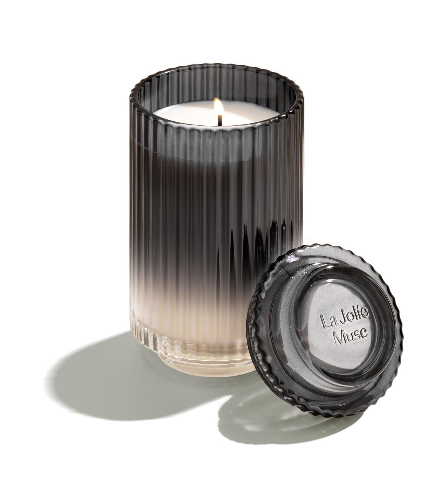 La Jolie Muse Dark Berries & Bergamot Scented Candle - Large 19oz Natural Soy Candle for Home - Long Burning 120 Hours - Luxury Glass Jar - Gifts for Women - Buy Online on GoSupps.com