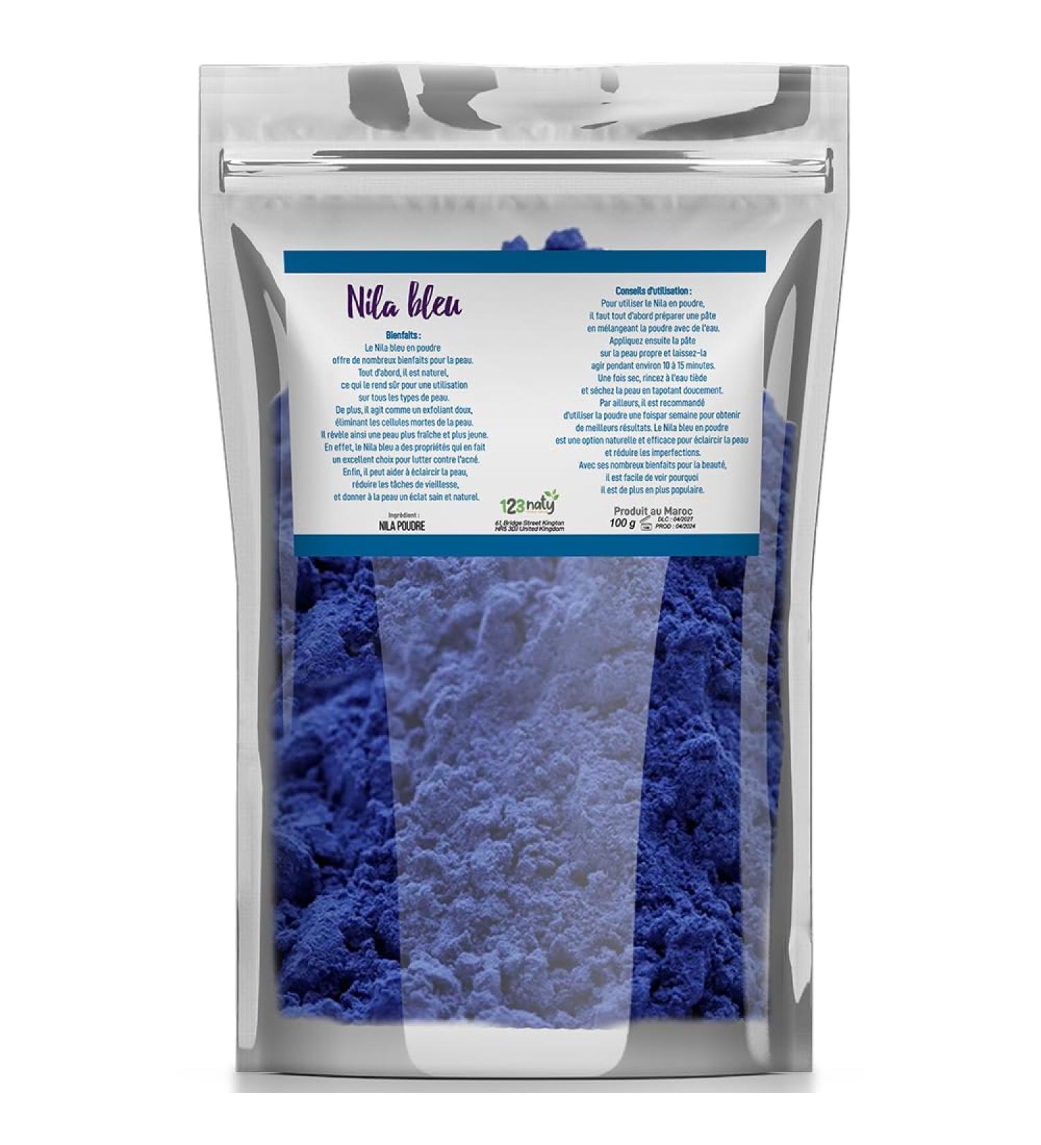 100 Grammes -Nila Poudre 100% Naturelle Beaut Cheveux & Peau