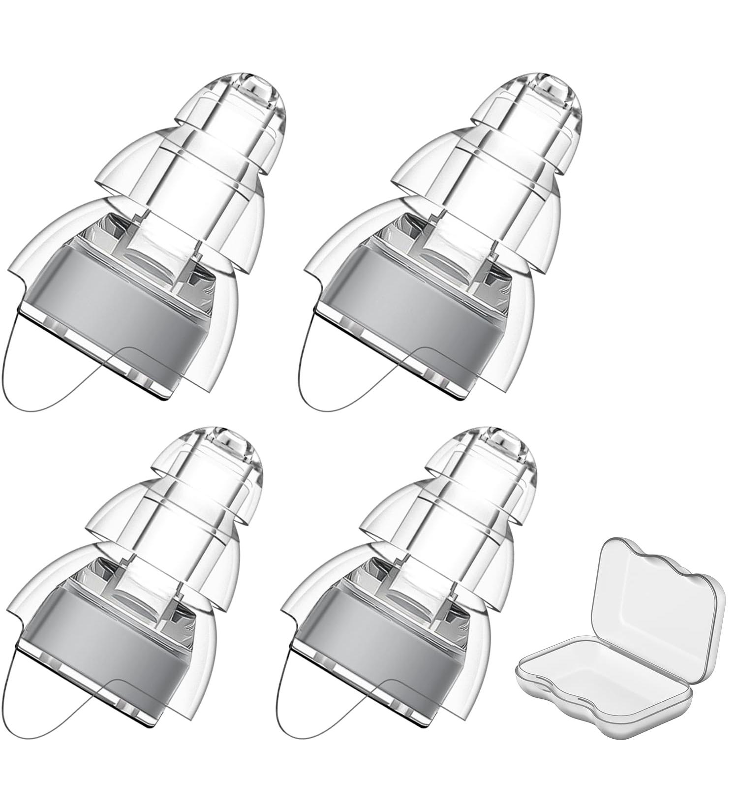 Link Dream Ear Plugs - Concert Noise Cancelling Silicone Earplugs (2 Pairs 24dB Noise Reduction) with Storage Case - Grey (Standard & Small - Buy Online on GoSupps.com