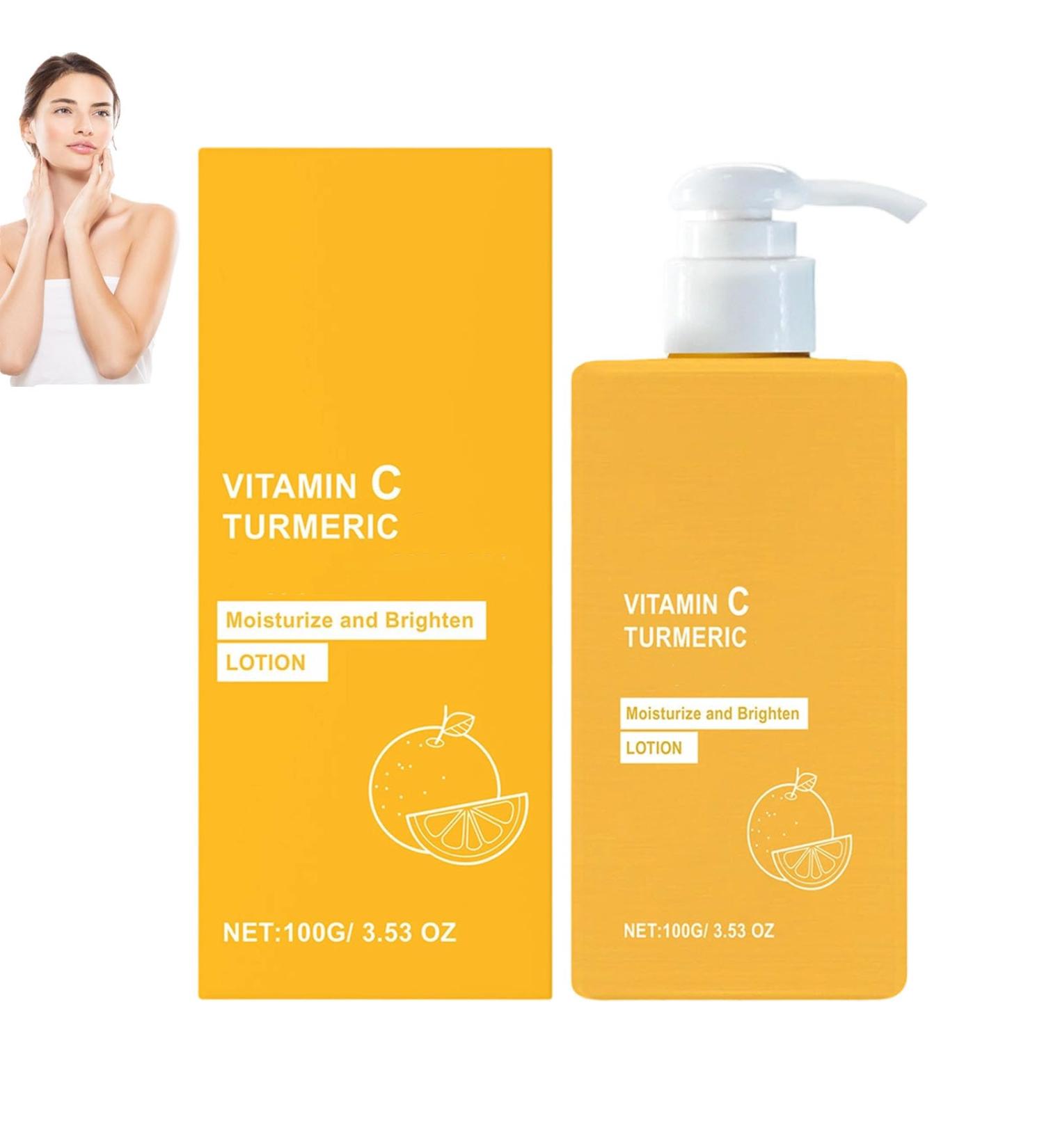 homomdy Turmeric & Vitamin C Face and Body Cream Antiaging Firming Body Lotion for Dry Skin Firming Brightening Smoothing Removes Dark Spots 1pcs - Buy Online on GoSupps.com