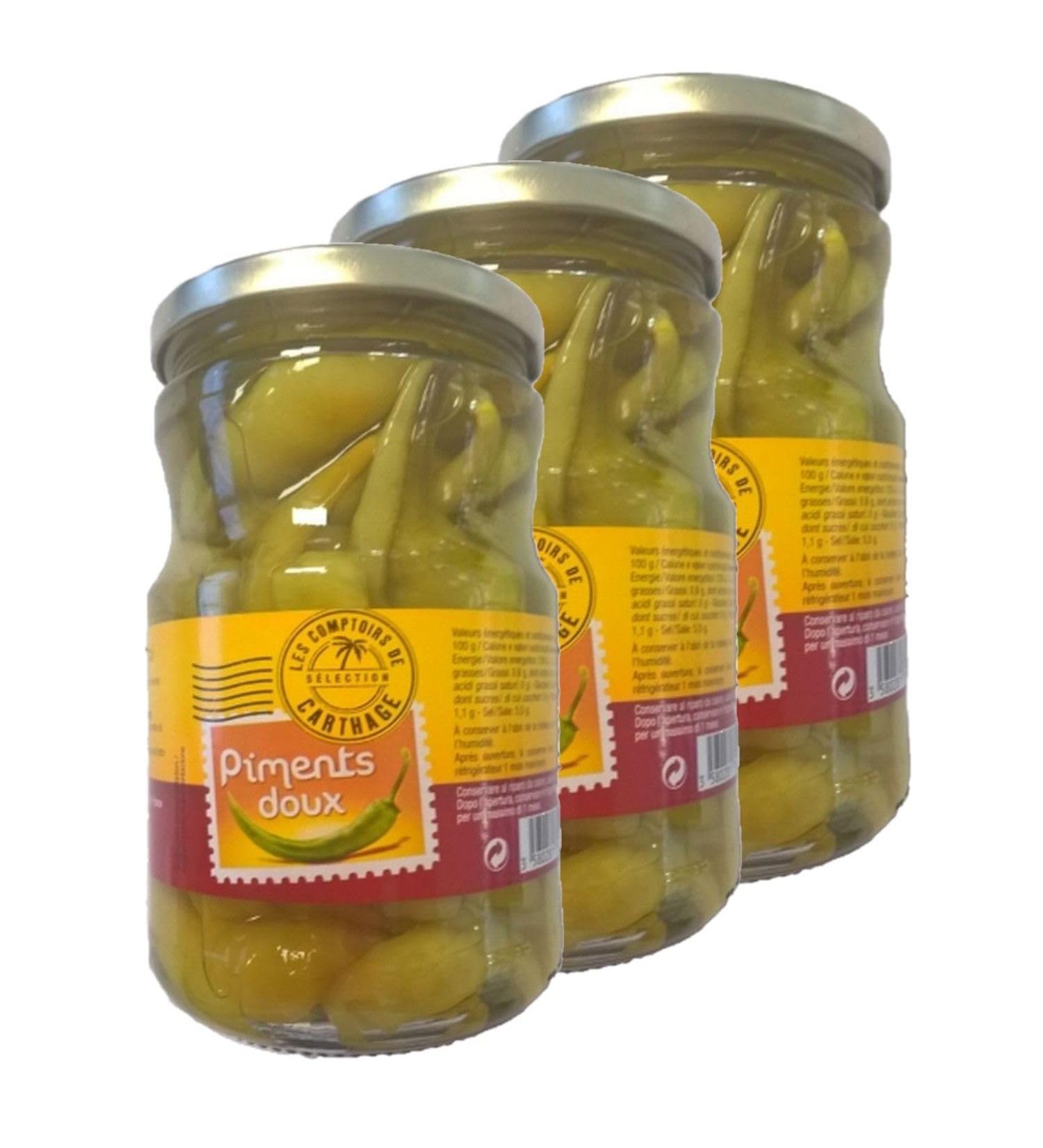 Les Comptoirs de Carthage Les Comptoirs de Carthage Set of 3 Sweet Peppers 720 ml