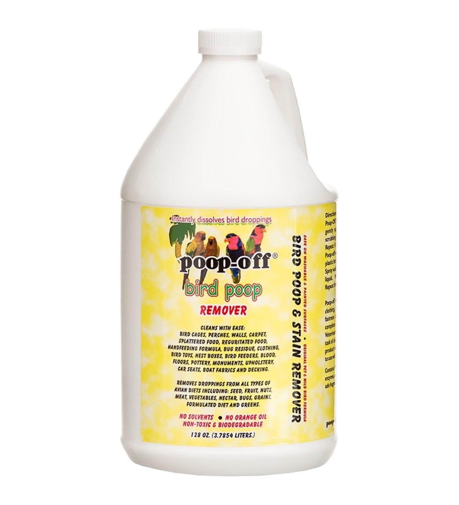 Poop-Off Bird Poop Remover Refill - 128oz | Effective Bird Dropping Cleaner - Buy Online on GoSupps.com