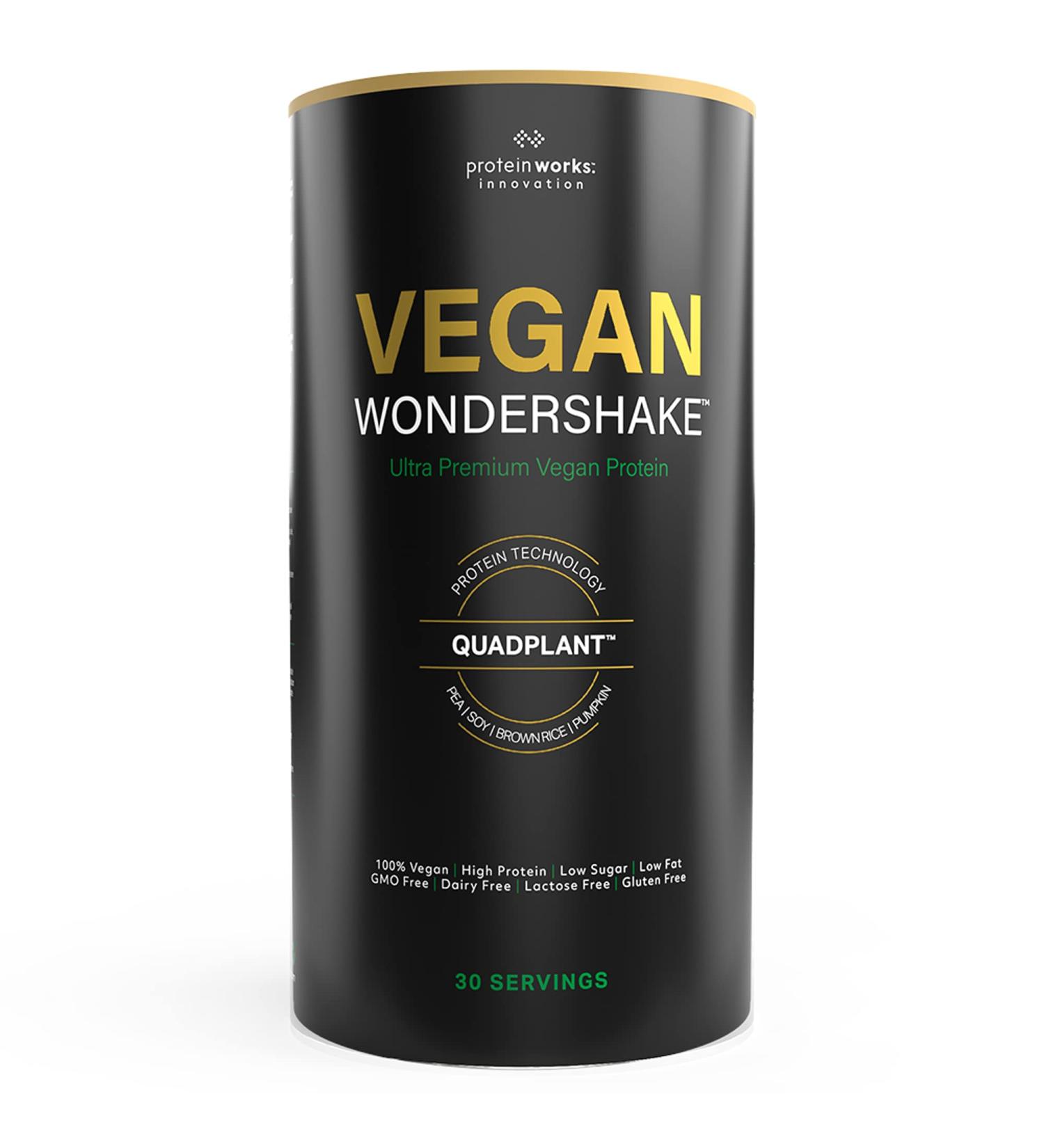 Vegan Wondershake (White Choc Peanut) - Delicious Plant-Based Protein Shake for International Shipping - Buy Online on GoSupps.com