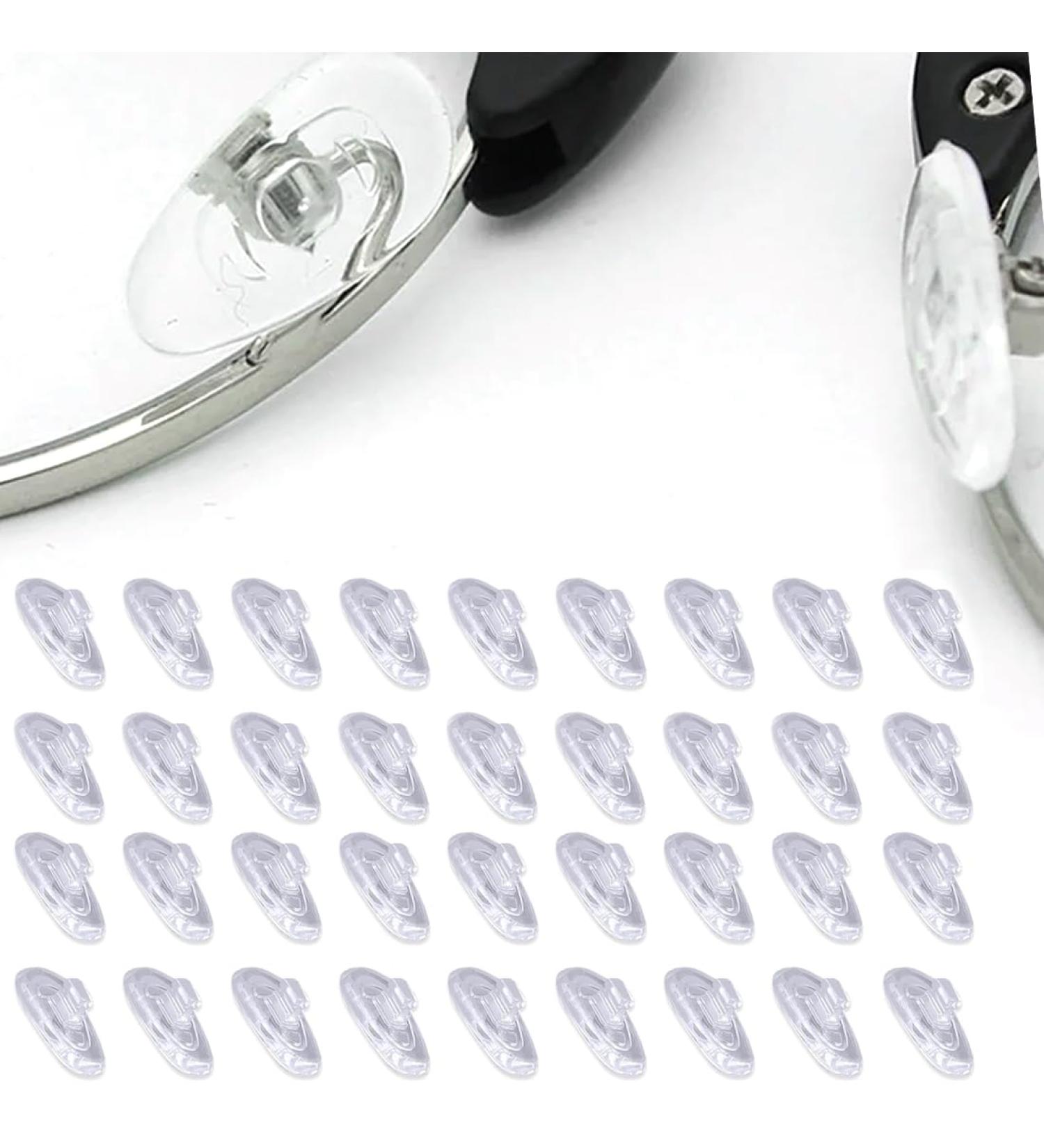 ZamxHug Glasses Nasal Pads - Silicone Non-Slip Transparent Nose Pads for Glasses & Sunglasses 25 Pairs - Click System Slide Stoppers & Protection Accessories - Buy Online on GoSupps.com