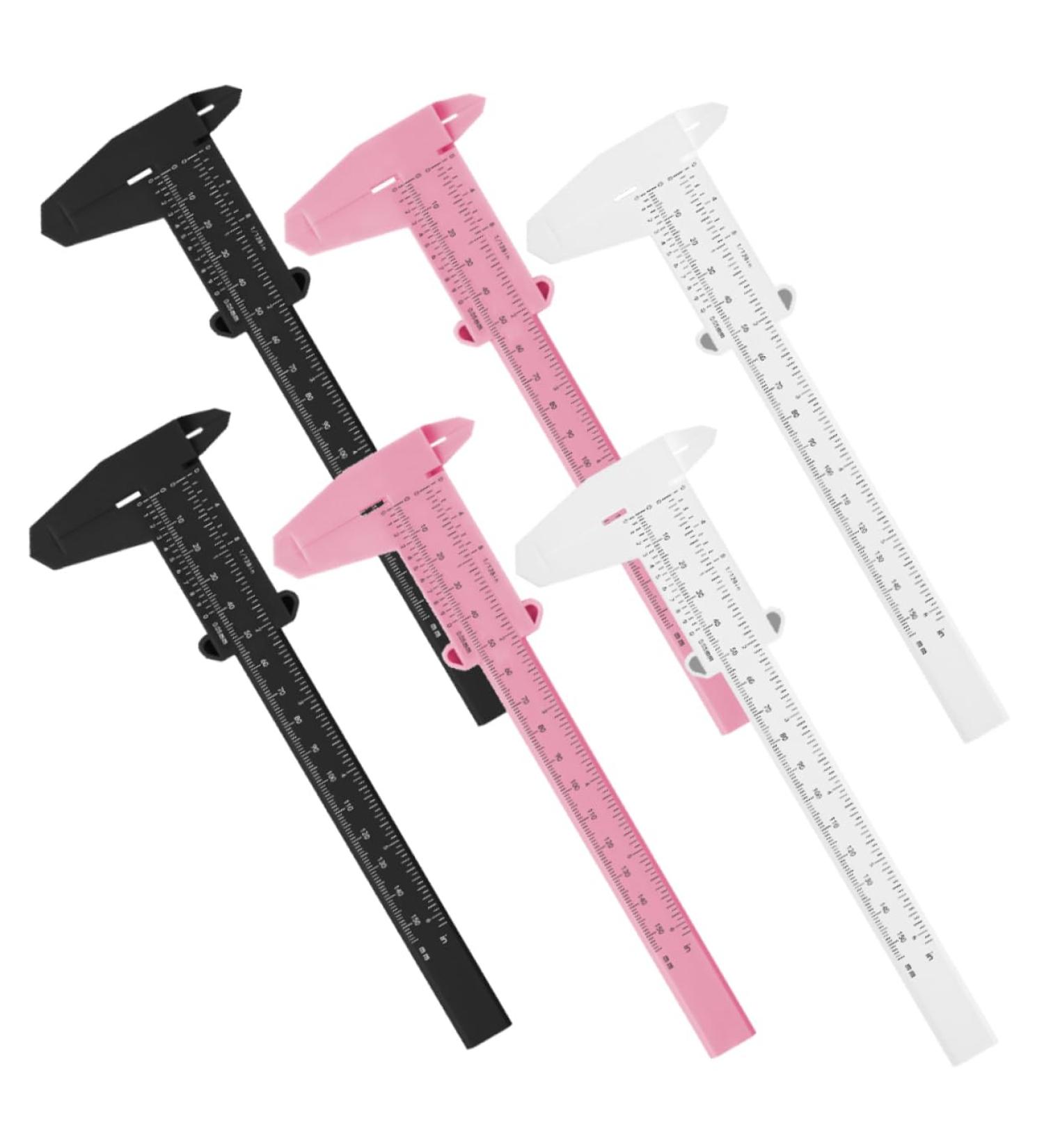Didiseaon 6pcs Locating Rule Portable Ruler Mini Ruler Measuring Calipers for Eyebrow Guide Ruler Face 21x7.5cm Assorted Color - Buy Online on GoSupps.com