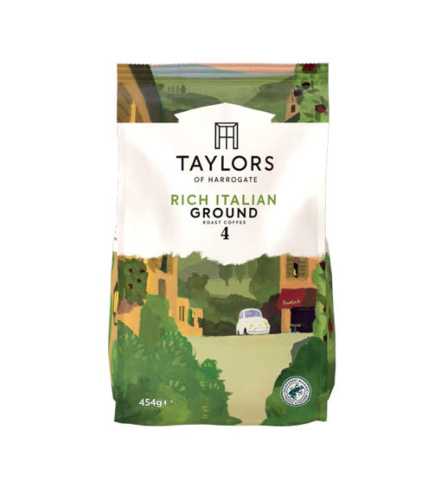Rich Italian Ground Coffee 1 x 454g Taylors of Harrogate. delicious. Roast coffee 4. Delicious and a great way to start the day.