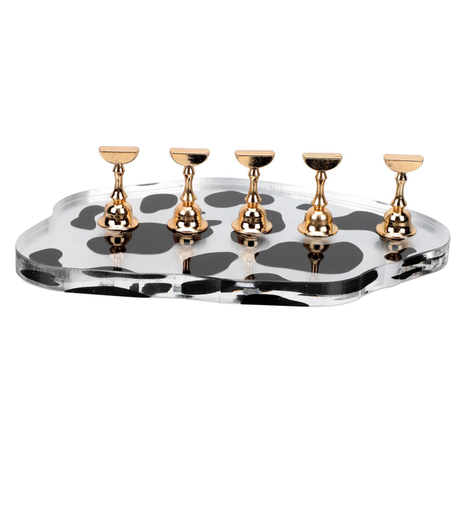 Mikinona Cow Base Manicure Tools Nail Practice Rack Acrylic Nail Holder Salon Nail Art Tool Nail Stand for Practice Stand Nail Art Practice Stand Magnetic Tool Accessories Alloy Cosmetic - Buy Online on GoSupps.com