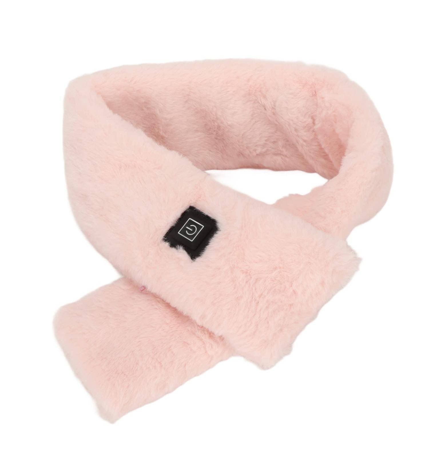 Removable Electrically Heated Scarf - Washable Warm-Keep Snack Pillow with 3 Temperature Levels for Neck Care & Shoulder Relaxation (Pink) - International Shipping Available - Buy Online on GoSupps.com