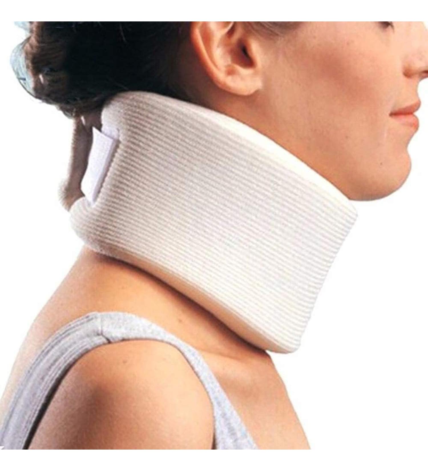 JLASDR Adjustable Neck Support - Soft Foam Neck Protection for Pain Relief & Spine Support | International Shipping Available - Buy Online on GoSupps.com