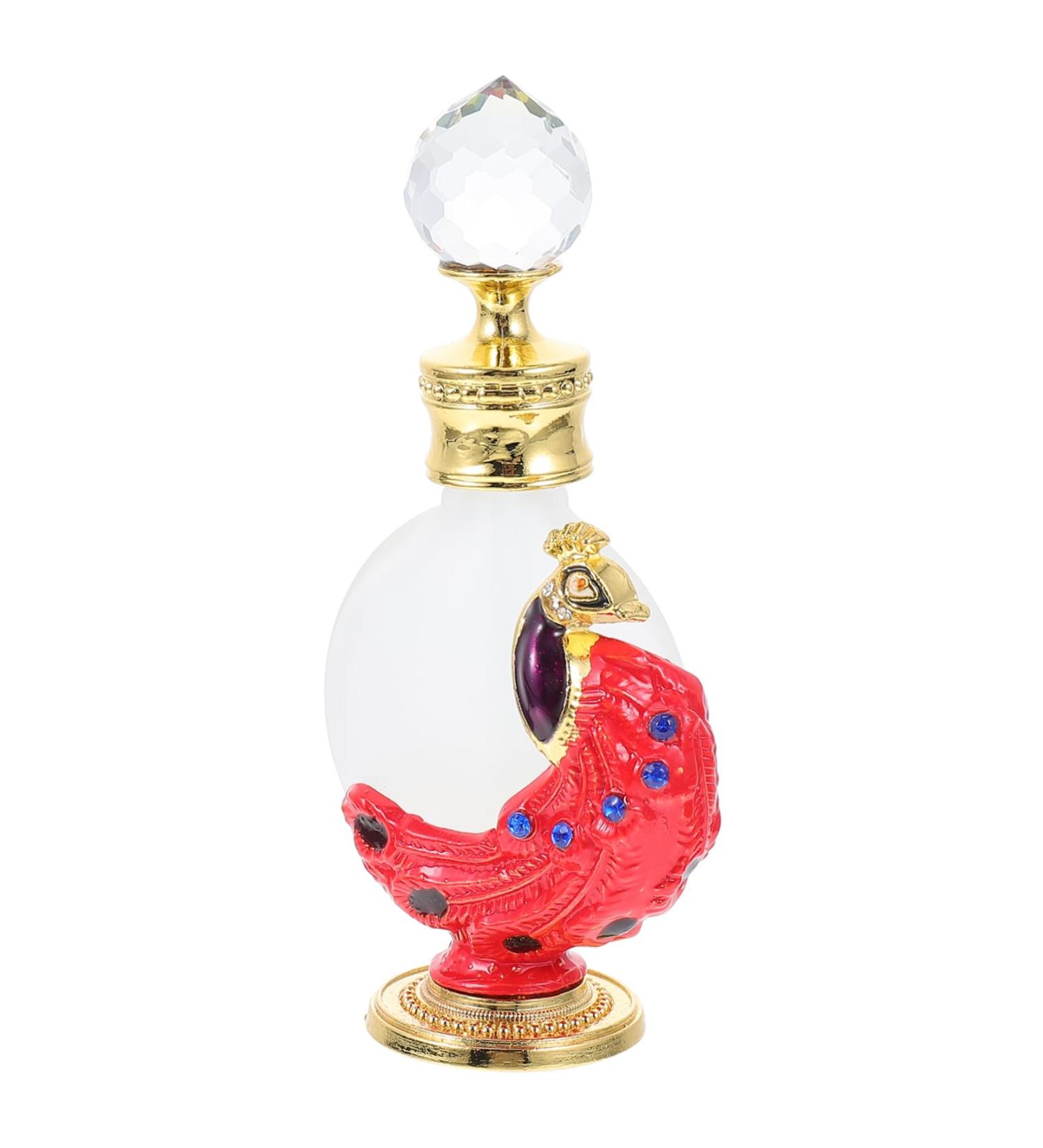 Ipetboom Middle Eastern Perfume Bottle Arabic Perfume Home Diffuser Empty Storage Bottle Empty Fragrance Bottle Egyptian Perfume Vintage Perfume Dispenser Glass Filling Statue Red 13x9x4cm Red - Buy Online on GoSupps.com