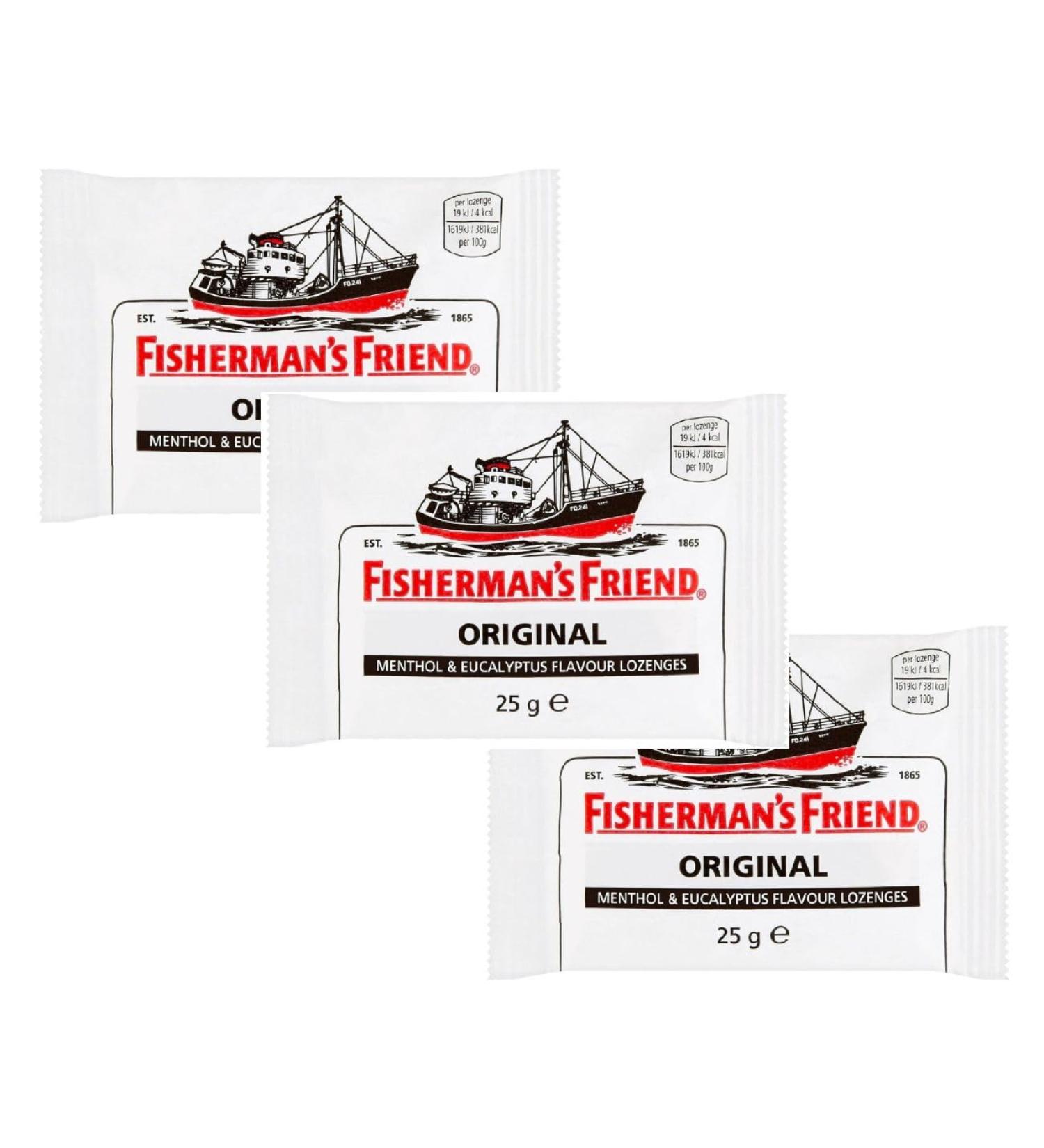 Fisherman's Friend Lozenges Original 25g (Pack of 3) - Buy Online on GoSupps.com