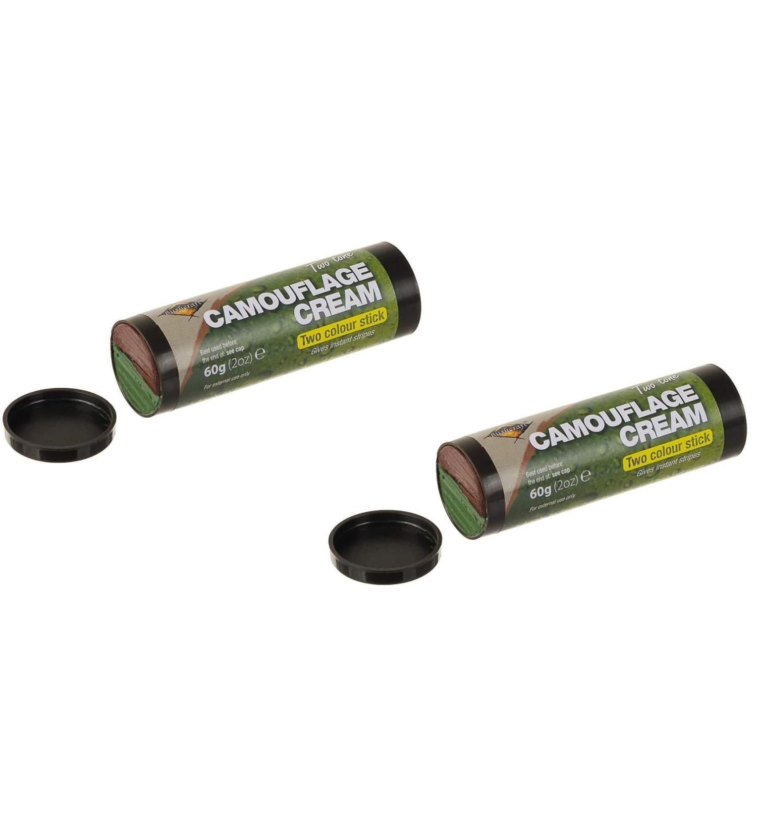 Set of 2 Two-Tone Camouflage Makeup Pens - Brown & Green + Free Lucky Sticker - Buy Internationally - Buy Online on GoSupps.com