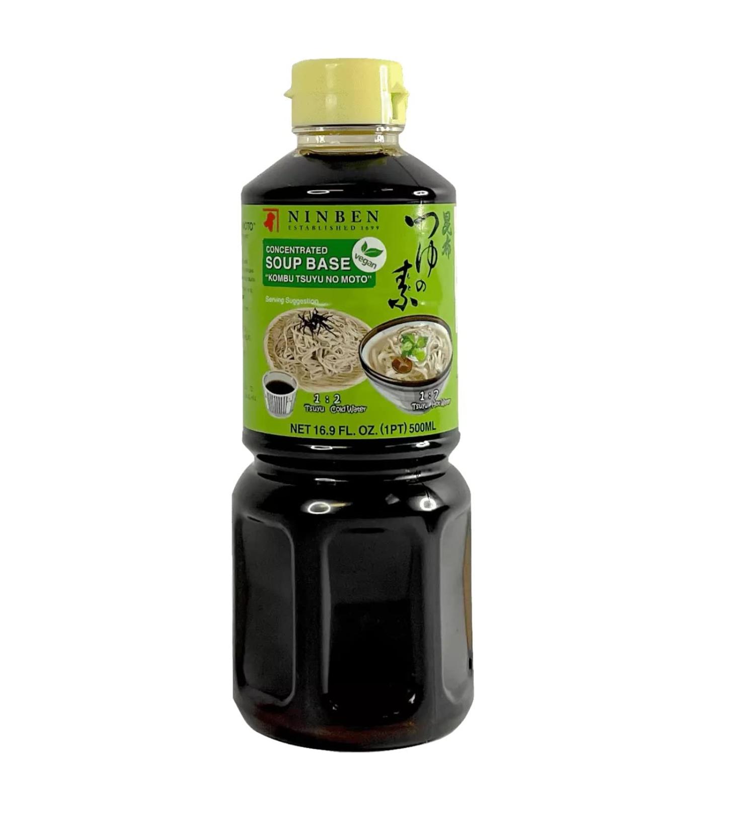 Ninben Concentrated Kelp Soup Base (Kombu Tsuyu No Moto) 500ml