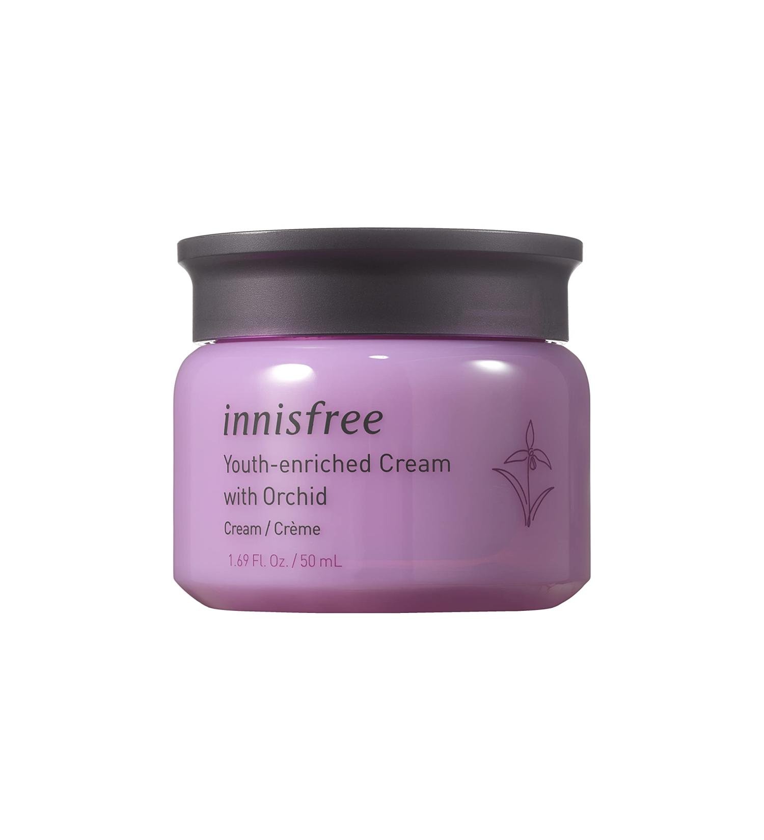 Innisfree Orchid Youth Enriched Cream Hyaluronic Acid Face Moisturizer 1.69 Fl Oz - Hydrating Anti-Aging Facial Cream - Buy Online on GoSupps.com