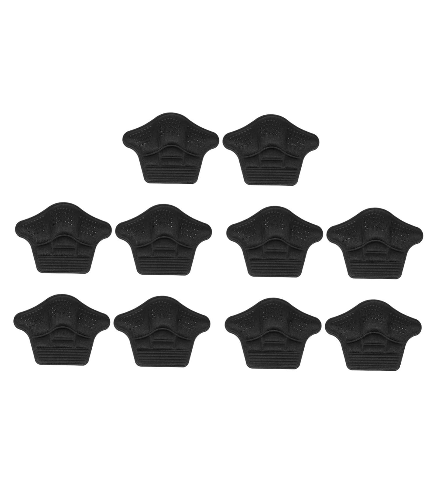 5 Pairs Anti-Wear Heel Stickers | Silicone Heel Grips & Cushions | Back Heel Pads & Liners for Comfort | Black 10x7.5x1CM - Buy Online on GoSupps.com