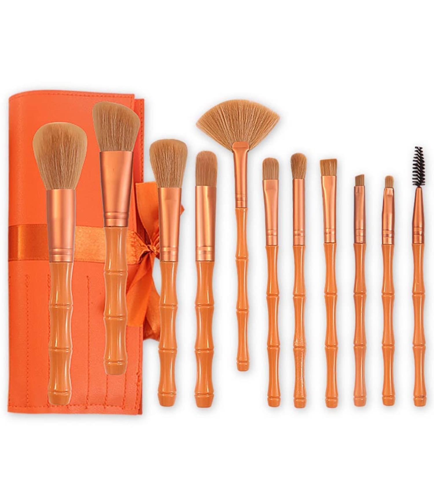Soft Bristle Makeup Brush Set - 11 Pieces Beauty Tools for Flawless Application - Ideal for Blush & Loose Powder - Buy Online on GoSupps.com