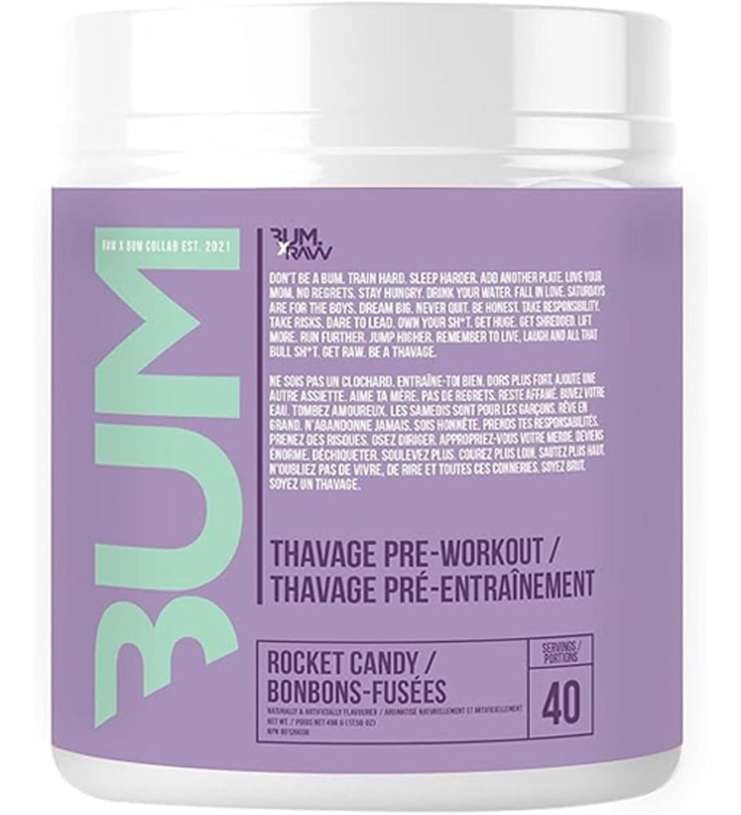 Thavage Rocket Candy Pre-Workout Powder - 1.1 Lbs. / 40 Servings - Buy Online on GoSupps.com