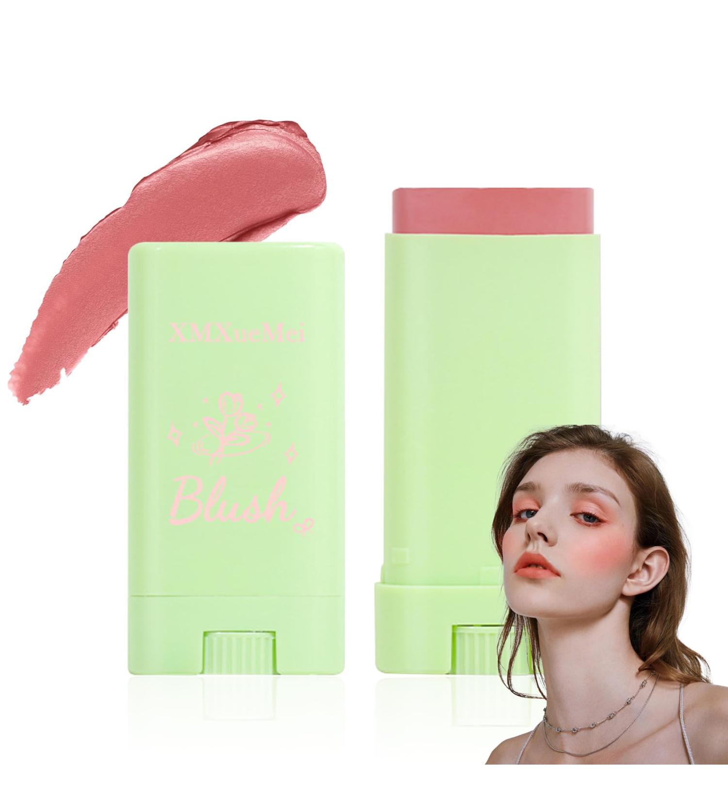 Pink Blush Stick Lightweight Cream Blush Stick Long Lasting Waterproof Multi Use Makeup Blush Stick for Lips & Cheeks & Face Waterproof Moisturizing Face Blush for All Skin Tones - Buy Online on GoSupps.com