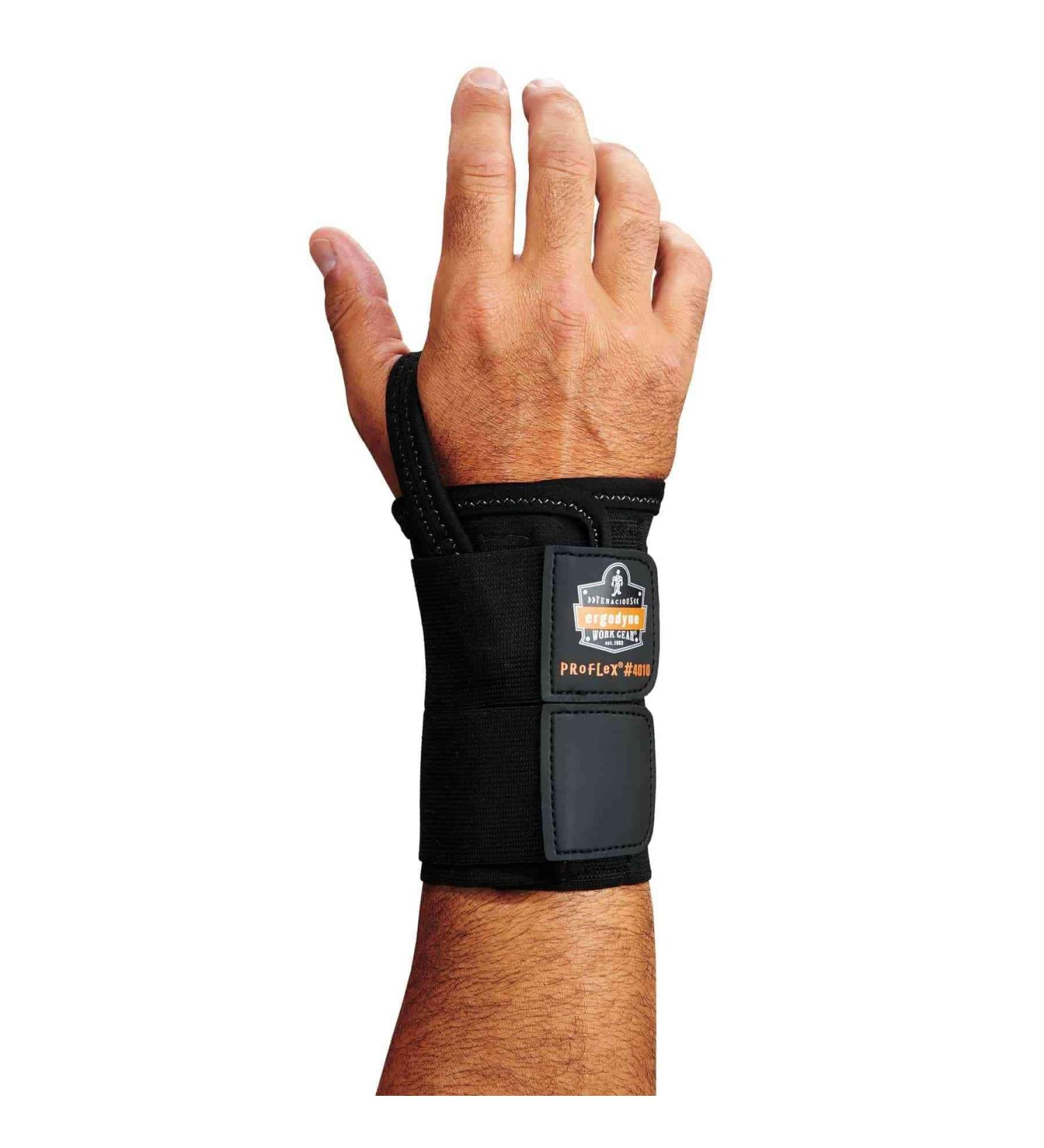 Ergodyne ProFlex 4010 Double-Strap Right Wrist Support - Medium Black | International Shipping Available - Buy Online on GoSupps.com