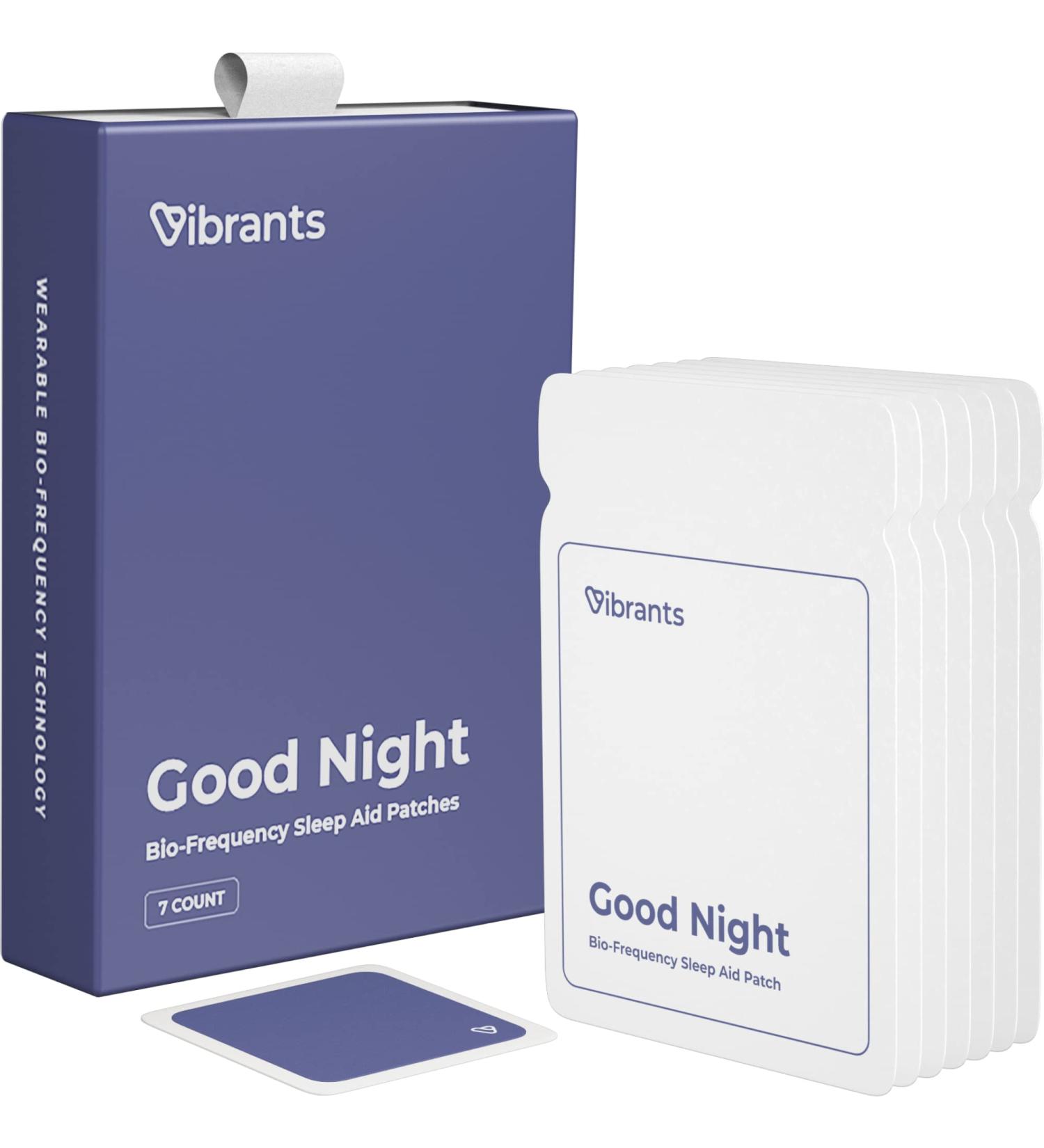 Vibrants Natural Sleep Aid Patches - Bio-Frequency Sleep Aids for Adults & Kids | Restore Sleep Cycle | 7 Count - Buy Online on GoSupps.com