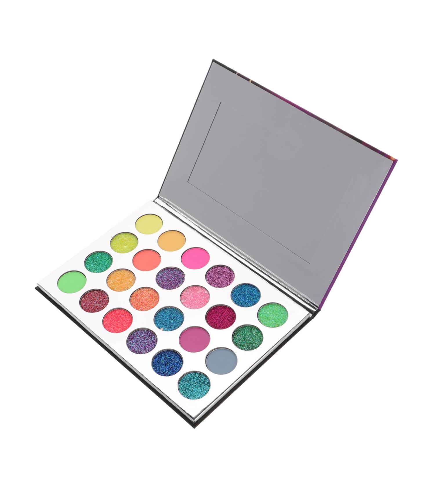 VINTORKY Glitter Palette Makeup Powder Eyeshadow Palette Glitter Bright Eyeshadow Palette - Buy Online on GoSupps.com