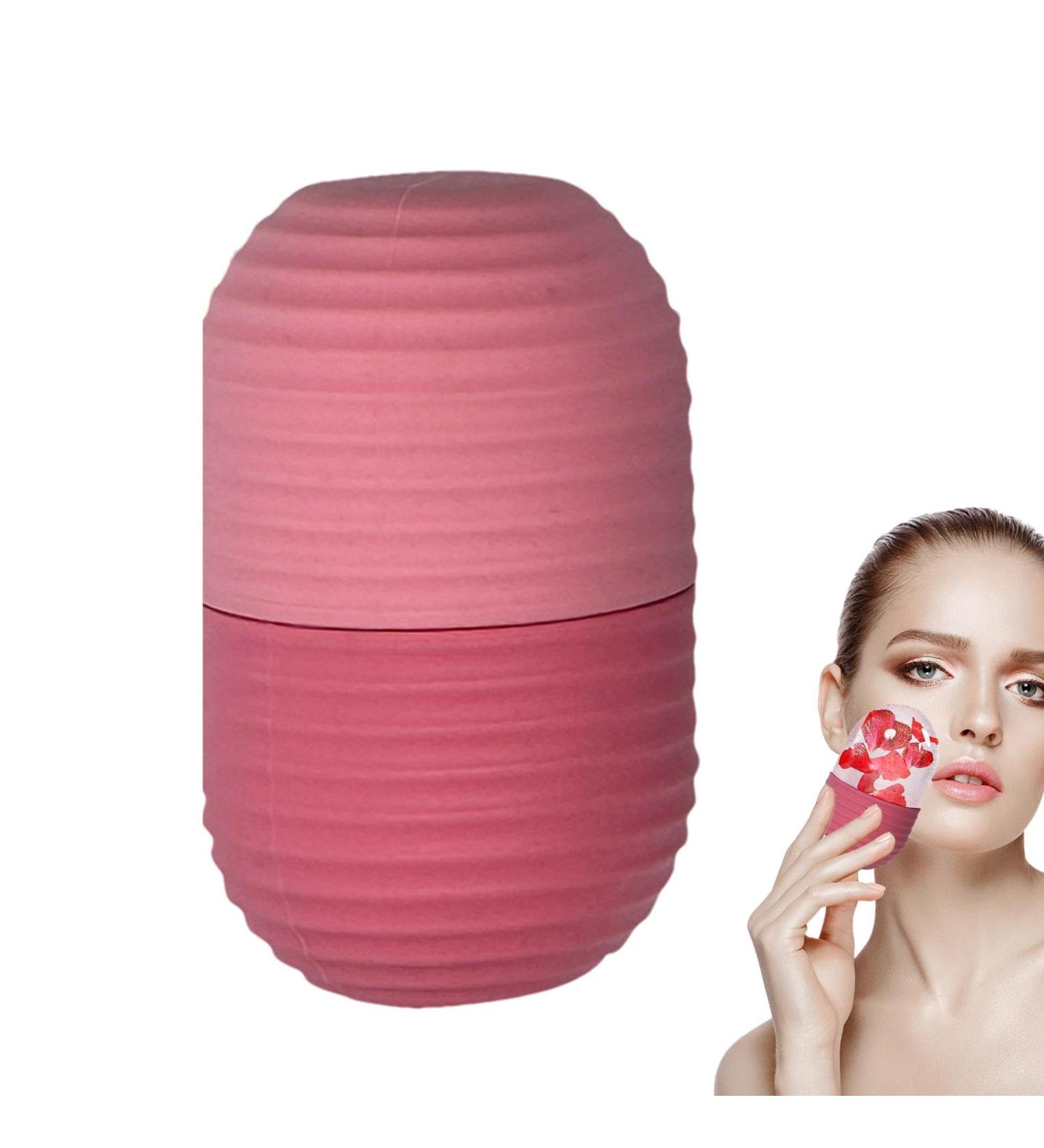 Acunny Ice Cream Mold Face Ice Mold Ice Cube Holders for Face Skin Care Silicone Roller Ice Cube for Ice Cube for Ice Cream Pink - Buy Online on GoSupps.com